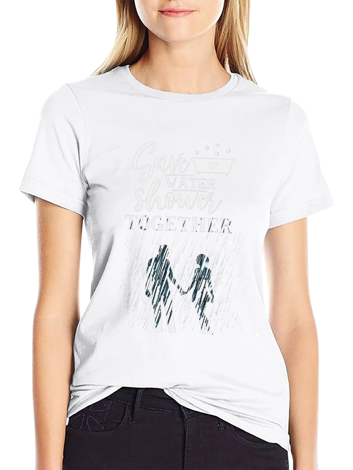 Save Water Shower Together Graphic Tee