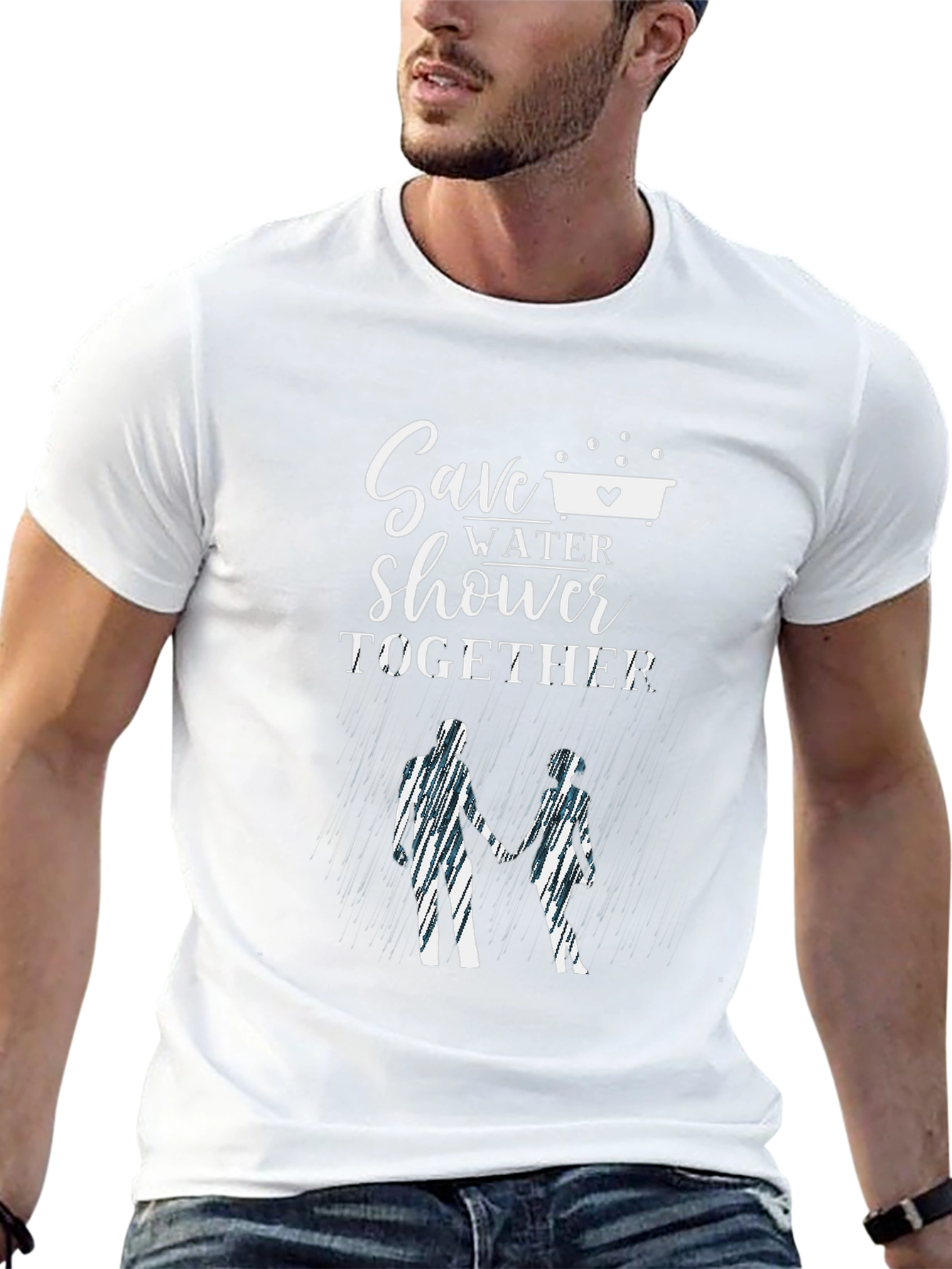 Save Water Shower Together Graphic Tee