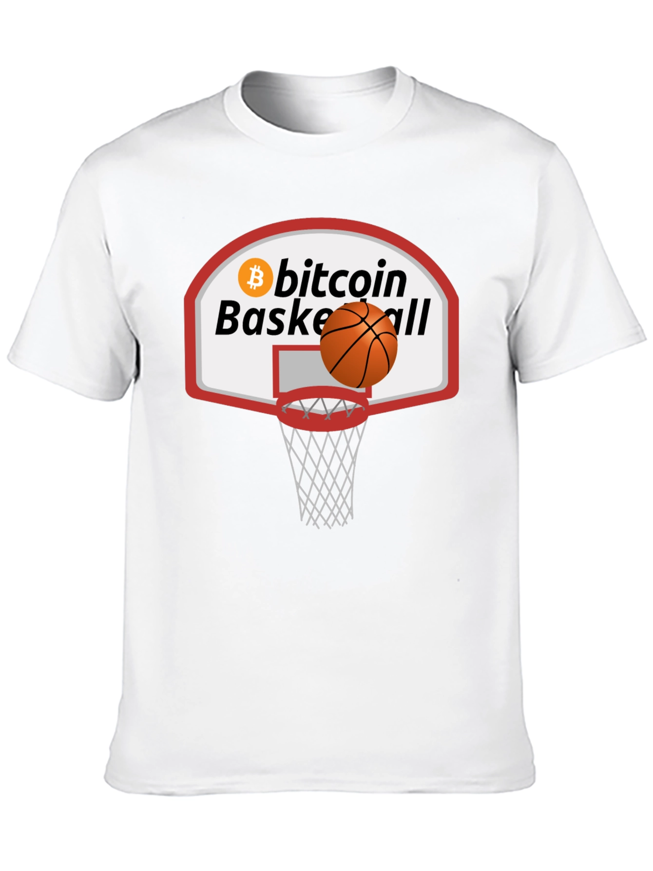 Bitcoin Basketball Graphic Tee - Crypto Fan Apparel
