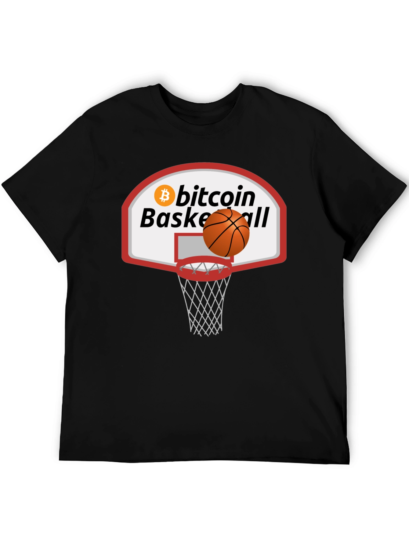 Bitcoin Basketball Graphic Tee - Crypto Fan Apparel