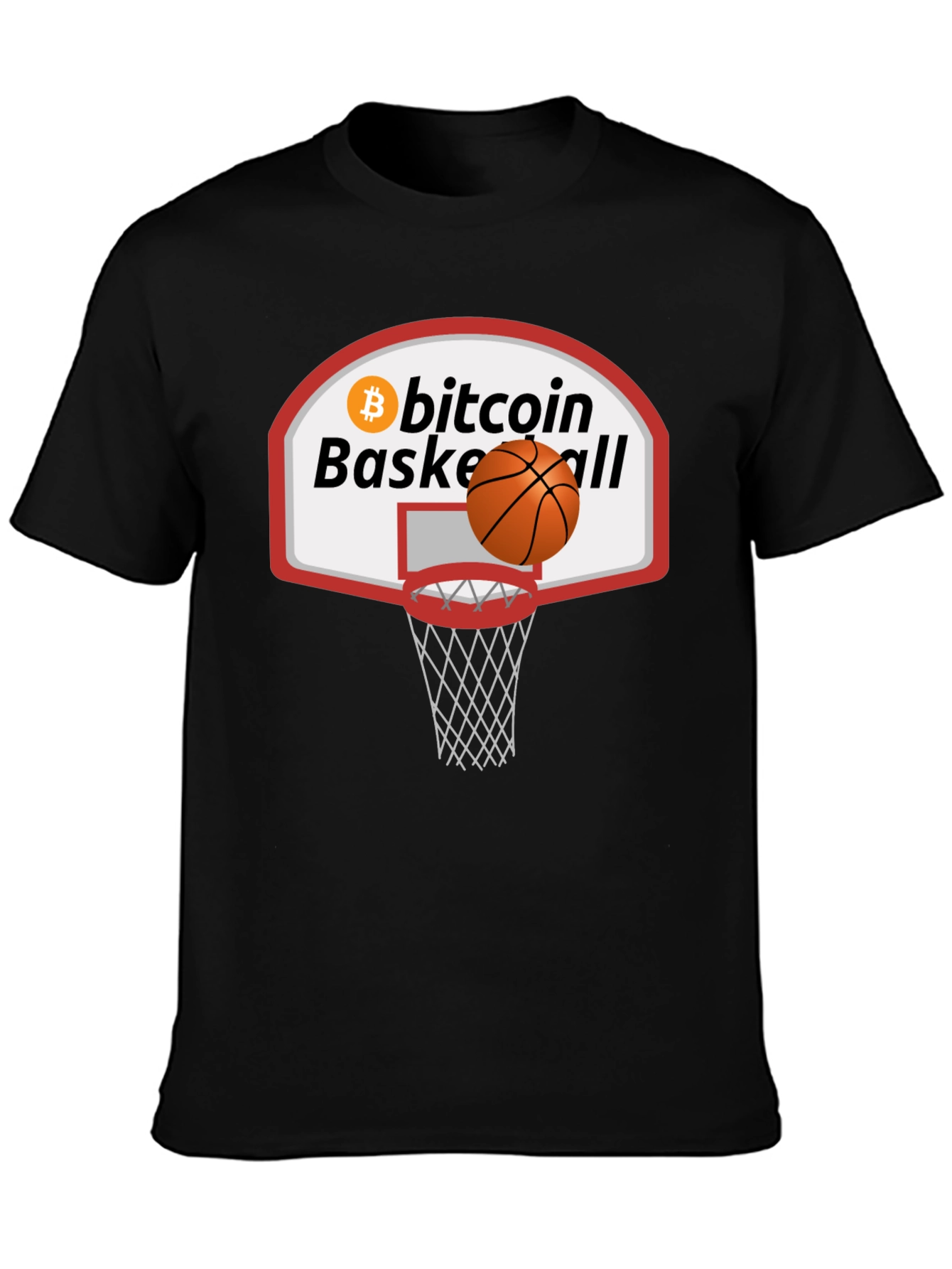 Bitcoin Basketball Graphic Tee - Crypto Fan Apparel