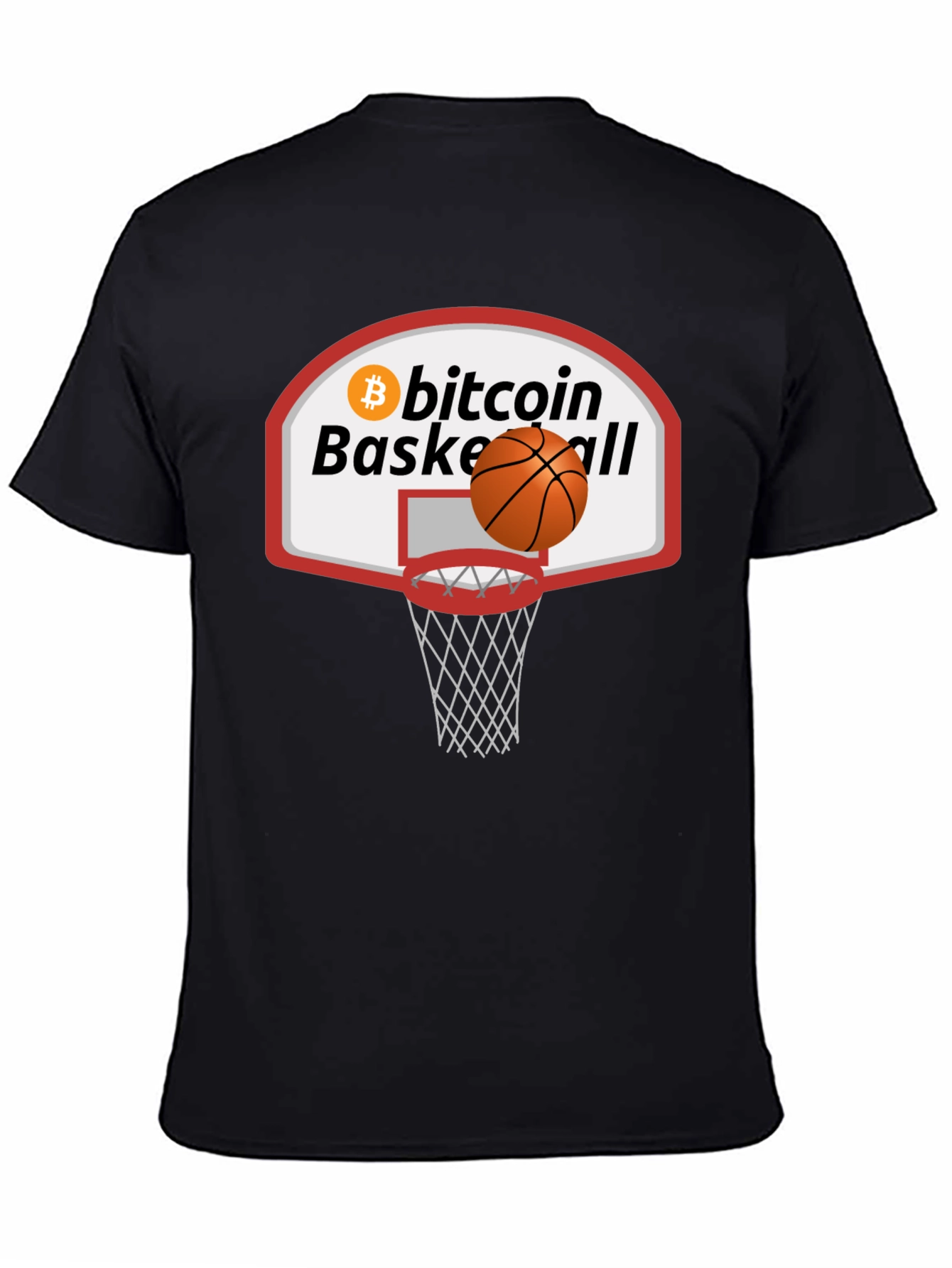 Bitcoin Basketball Graphic Tee - Crypto Fan Apparel
