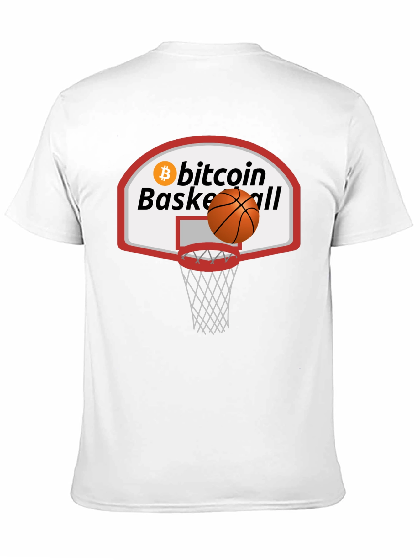 Bitcoin Basketball Graphic Tee - Crypto Fan Apparel