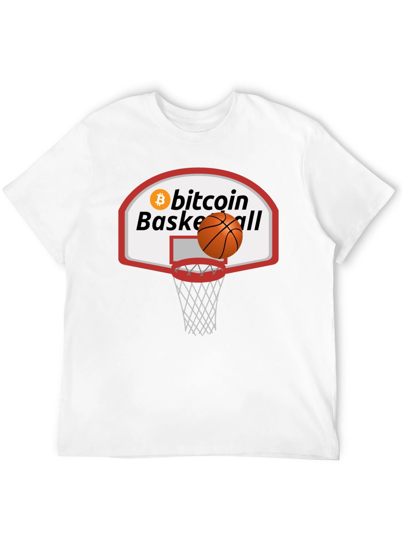Bitcoin Basketball Graphic Tee - Crypto Fan Apparel