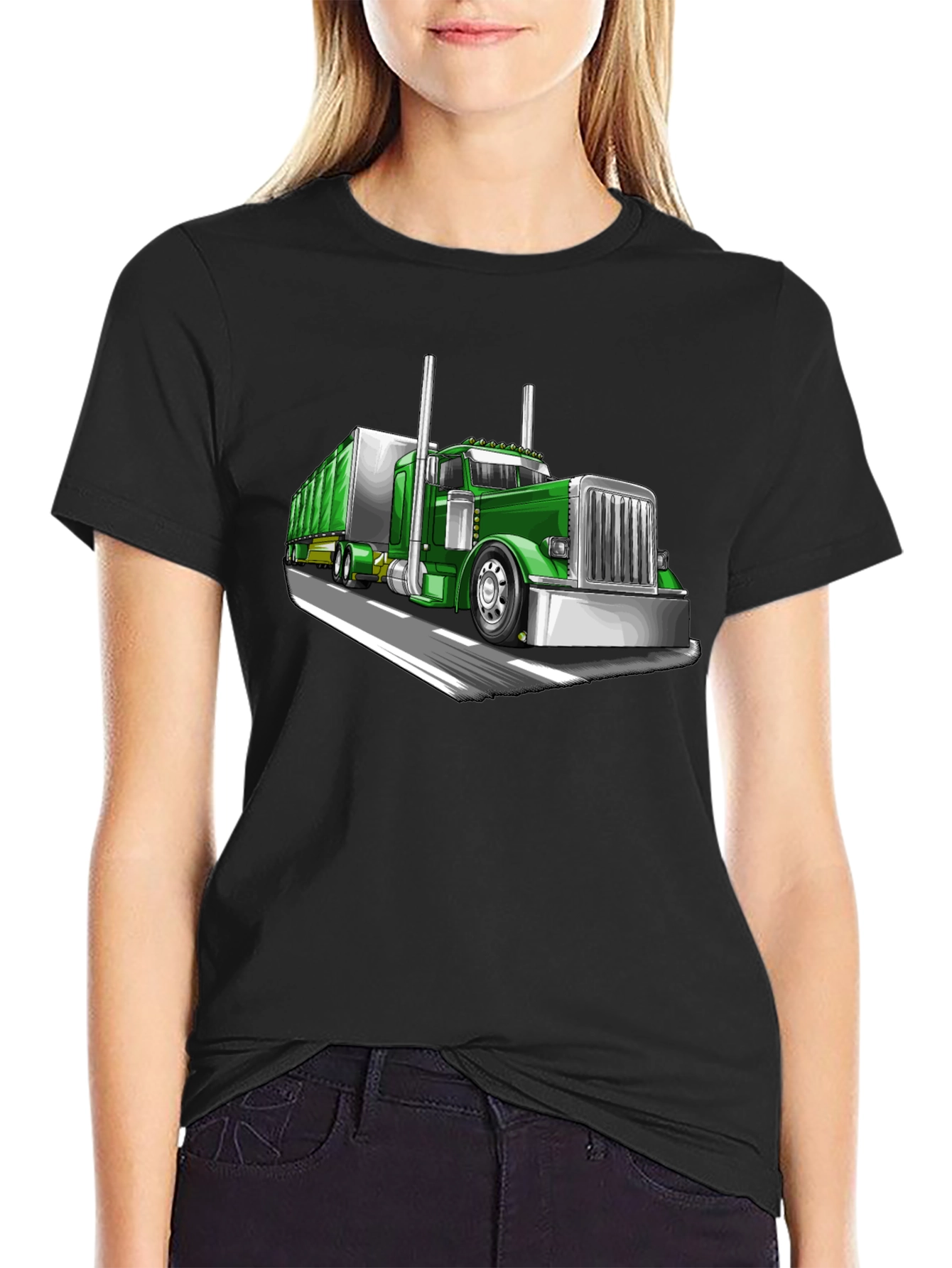 Green Truck Graphic Tee - Bold & Stylish