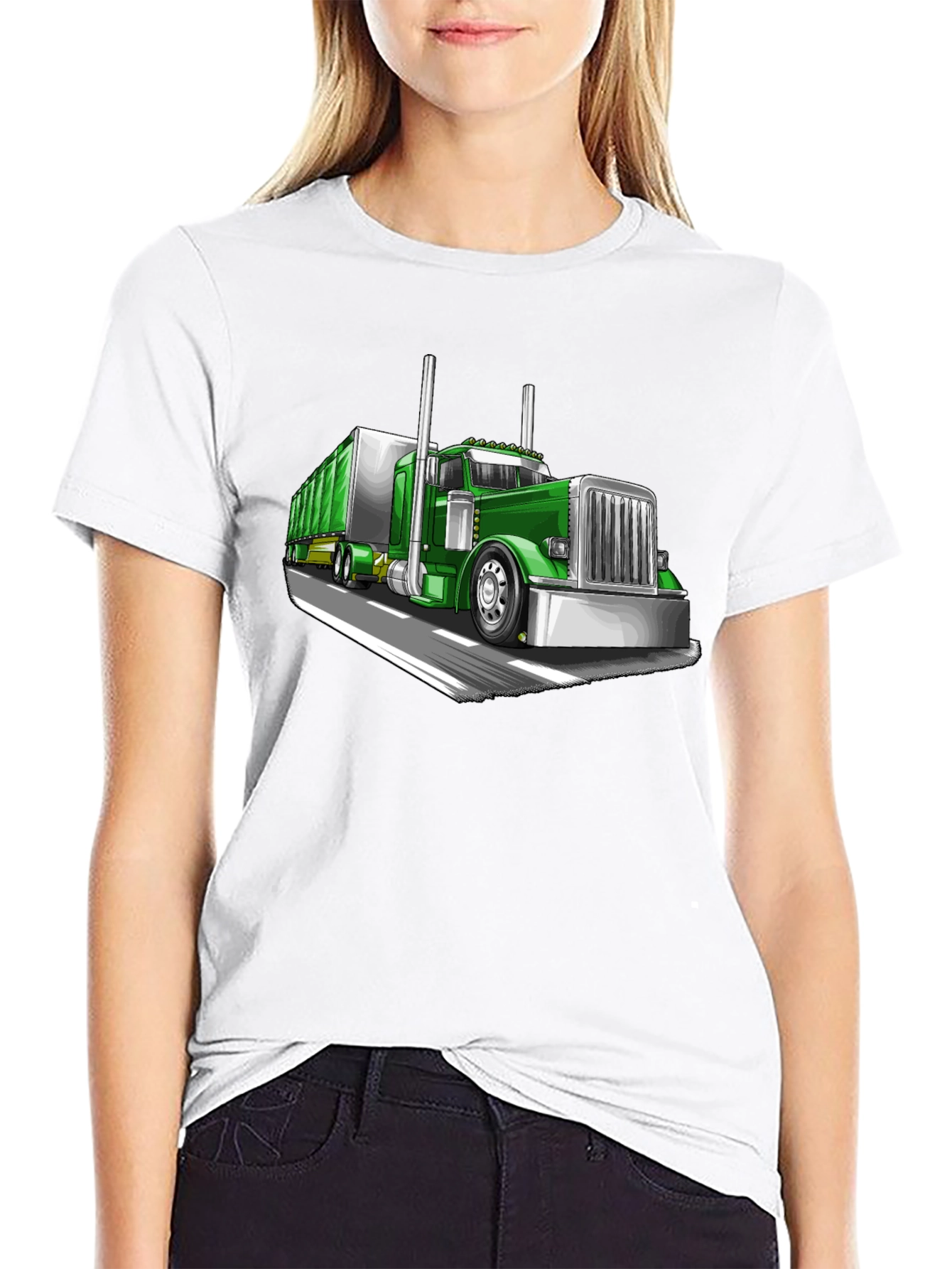 Green Truck Graphic Tee - Bold & Stylish