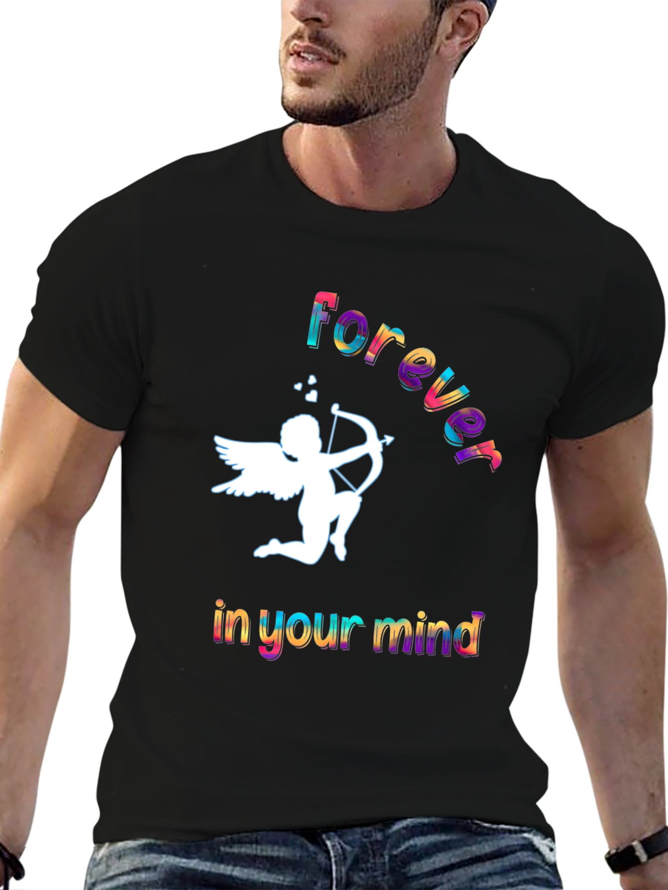 Forever in Your Mind Black Graphic T-Shirt