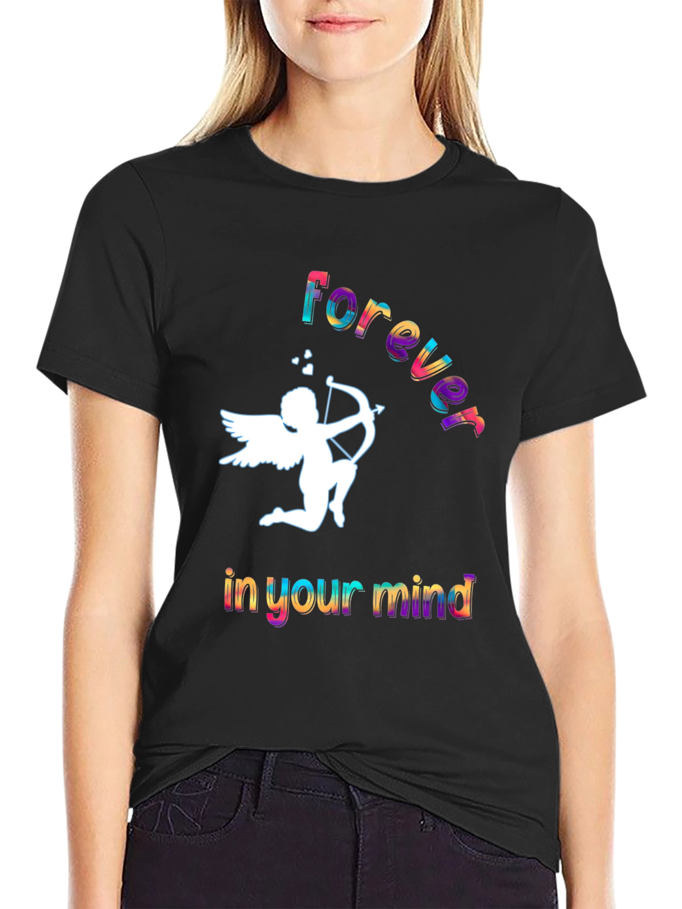 Forever in Your Mind Black Graphic T-Shirt