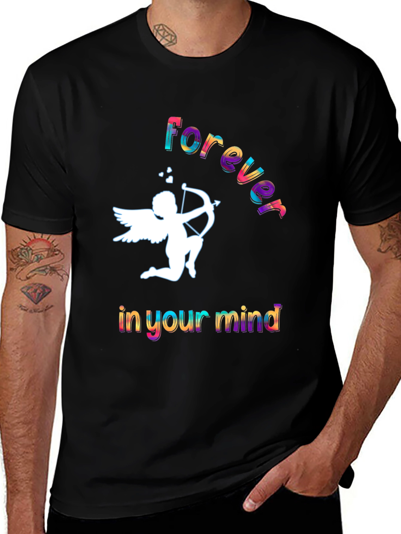 Forever in Your Mind Black Graphic T-Shirt