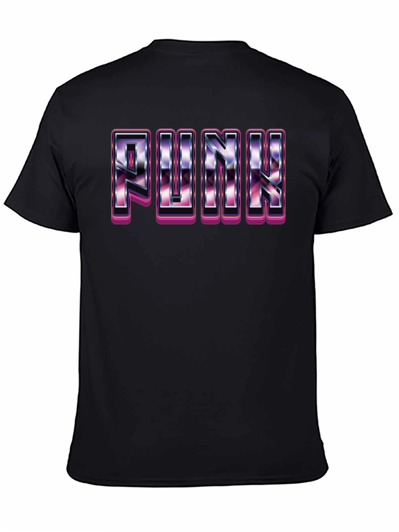 Retro Punk Graphic Tee - Black