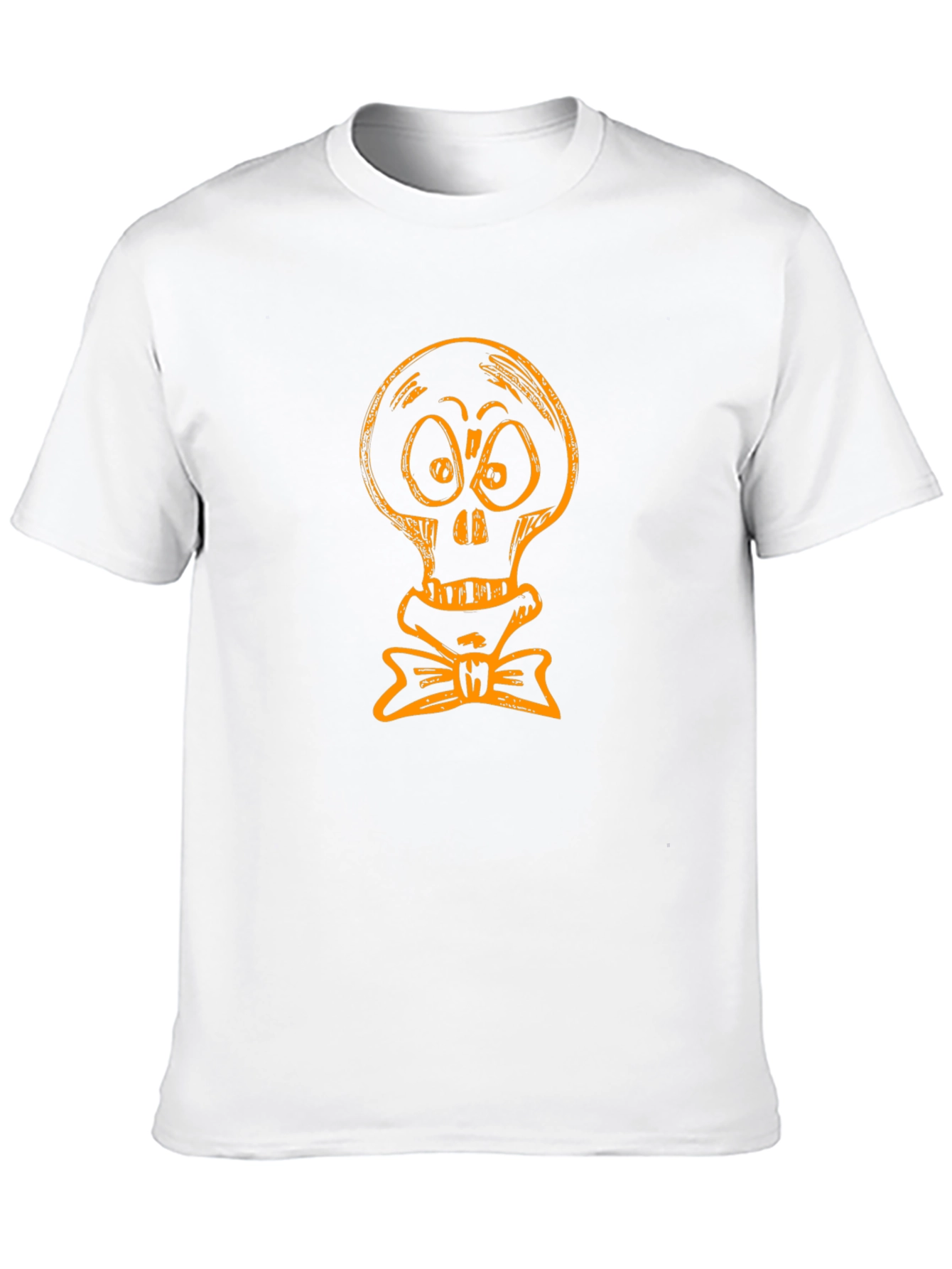 Skull with Bow Tie Graphic Tee