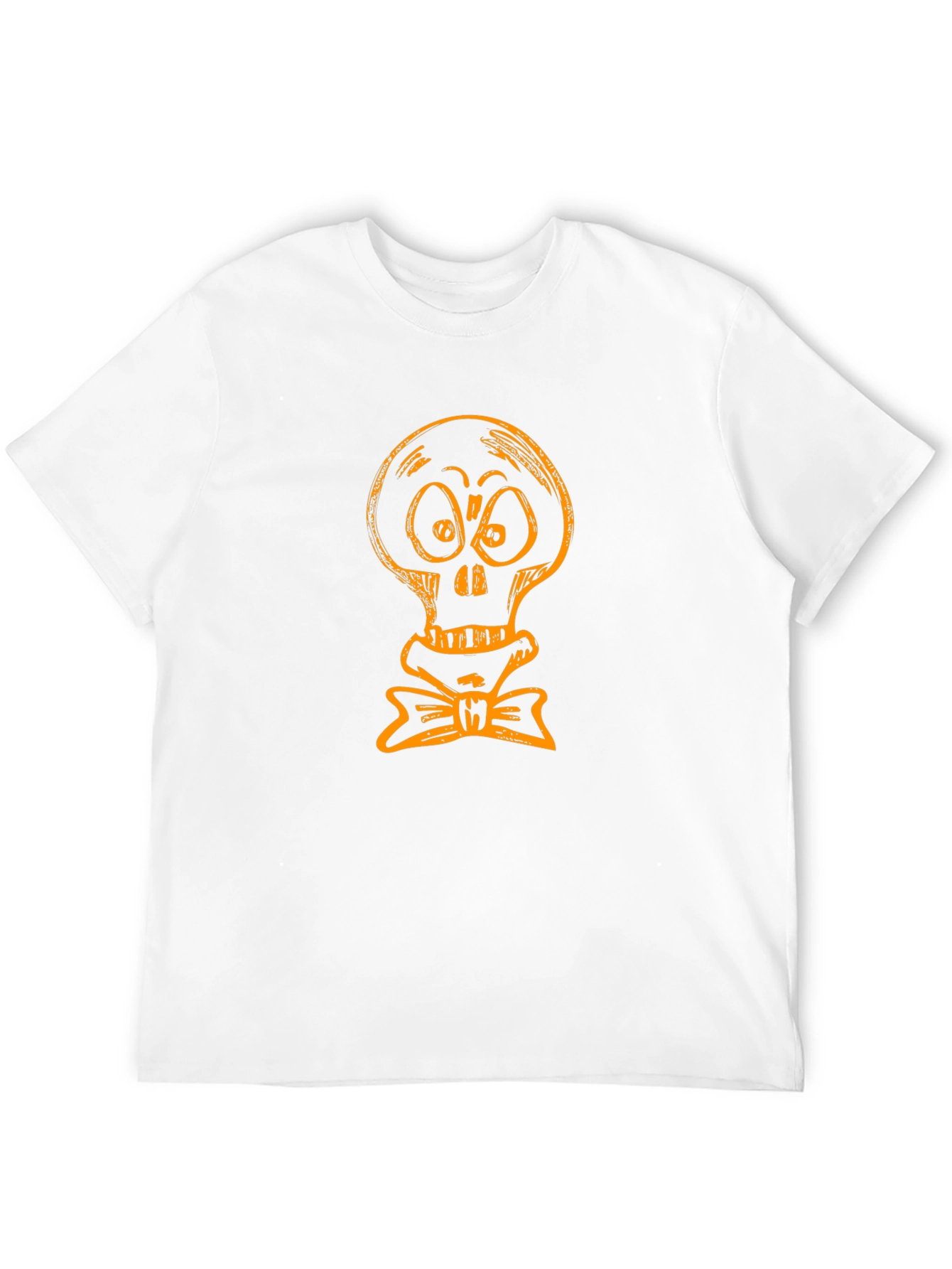 Skull with Bow Tie Graphic Tee