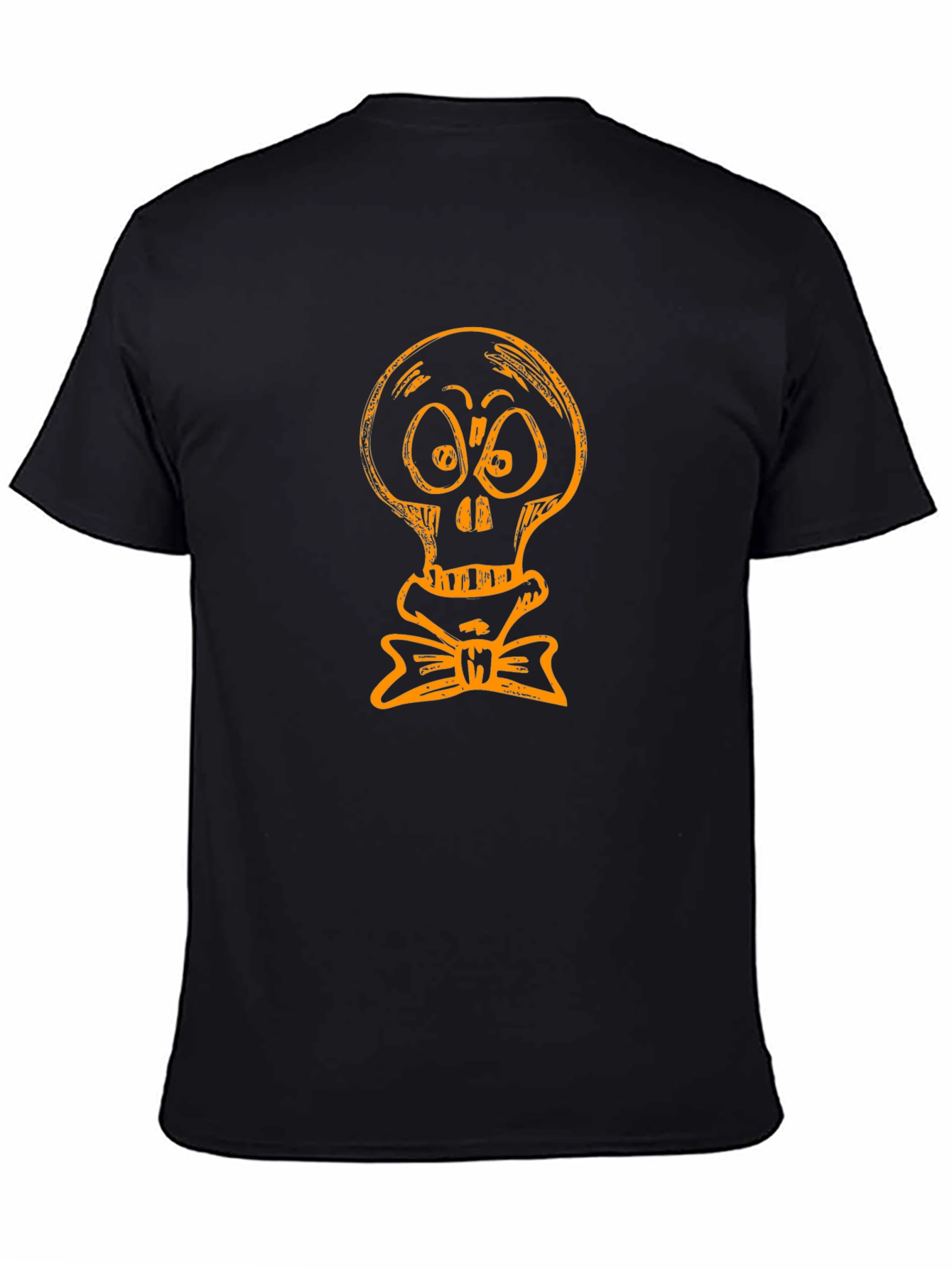 Skull with Bow Tie Graphic Tee