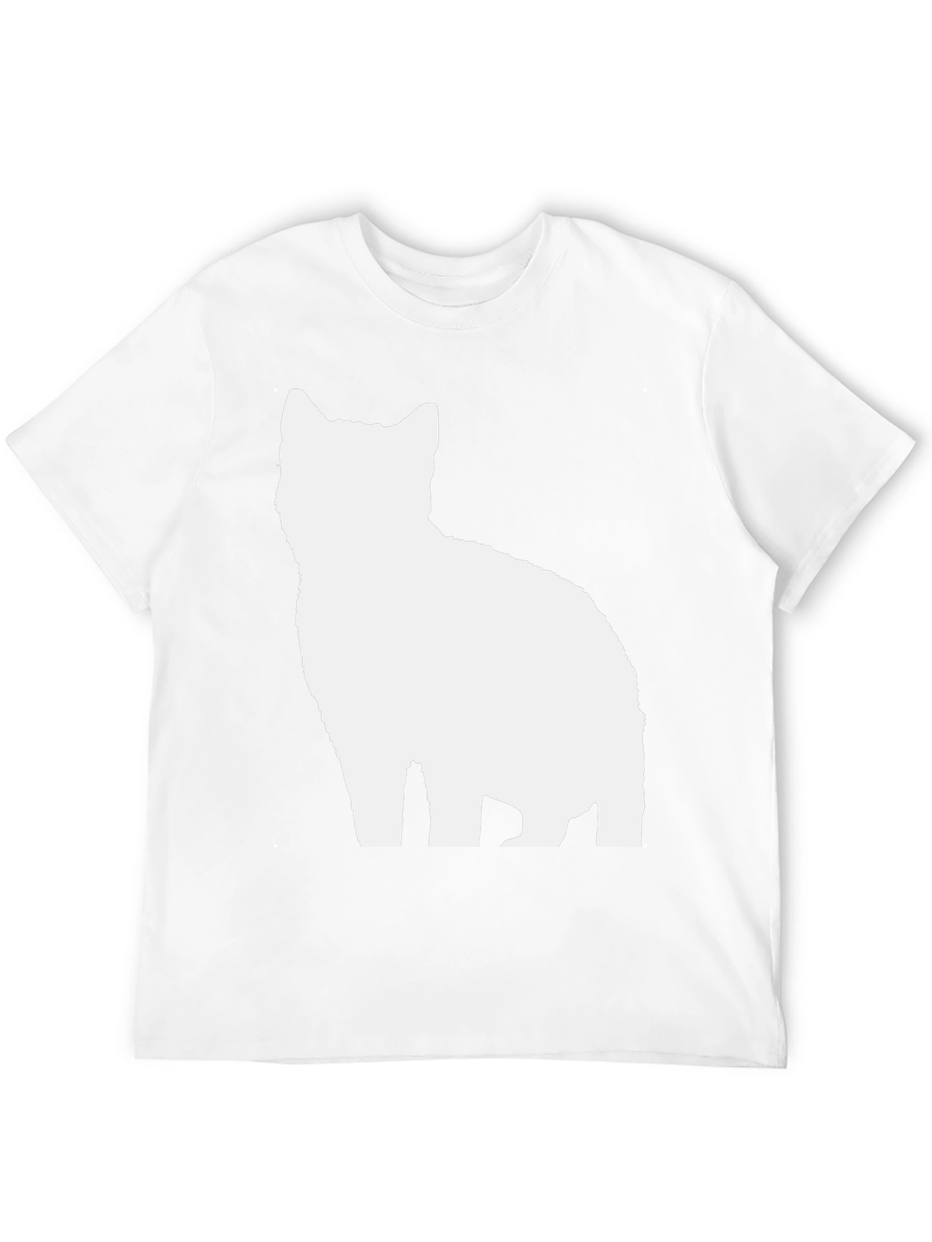 Cool Cat Silhouette Black T-Shirt