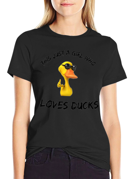 Funny Duck Lover T-Shirt - This Girl Loves Ducks!