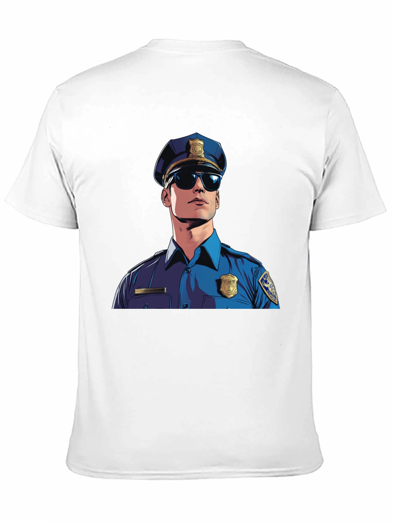 Cool Cop Graphic Tee - Black Cotton Blend