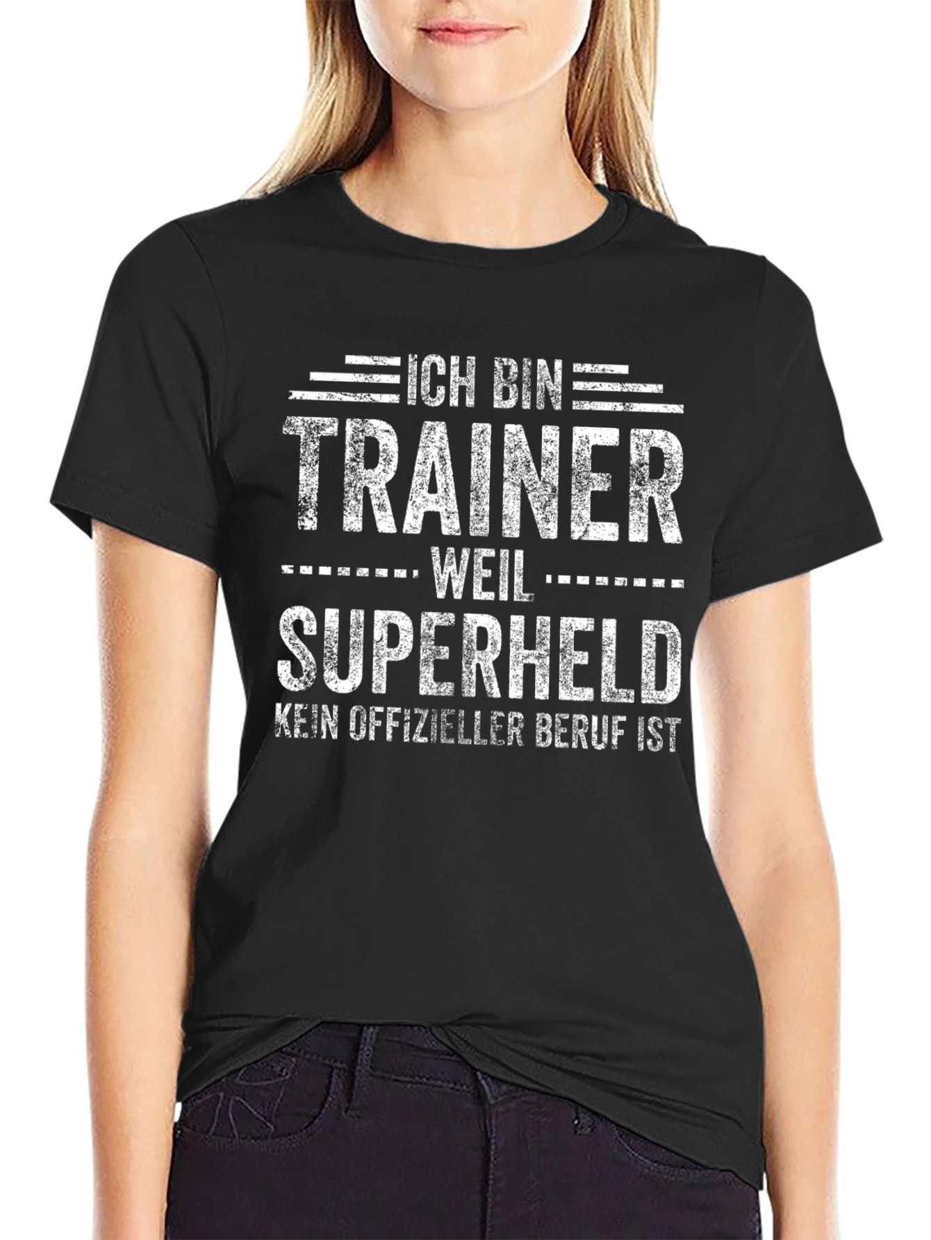 Ich Bin Trainer Weil Superheld Funny T-Shirt