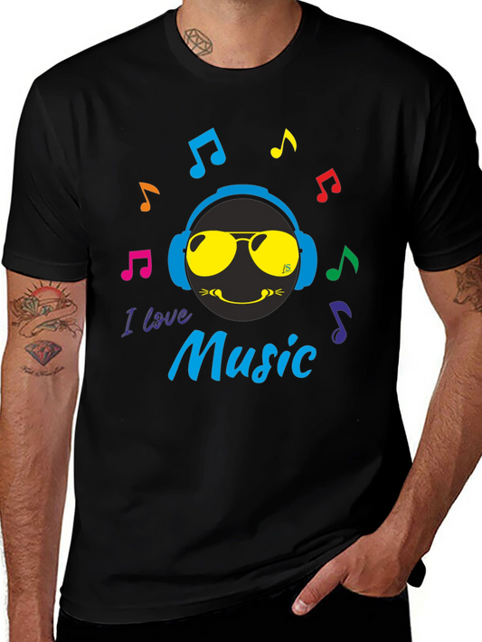I Love Music Graphic T-Shirt