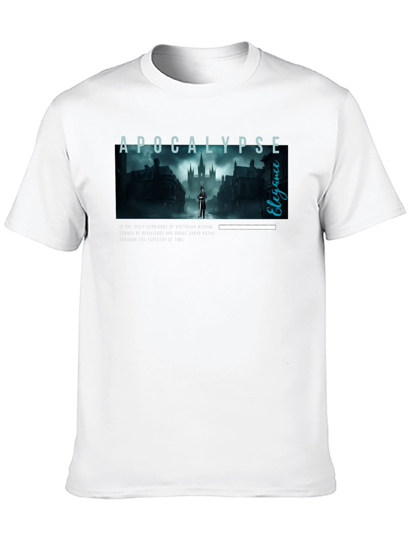 Apocalypse Elegance Graphic Tee - Victorian Style