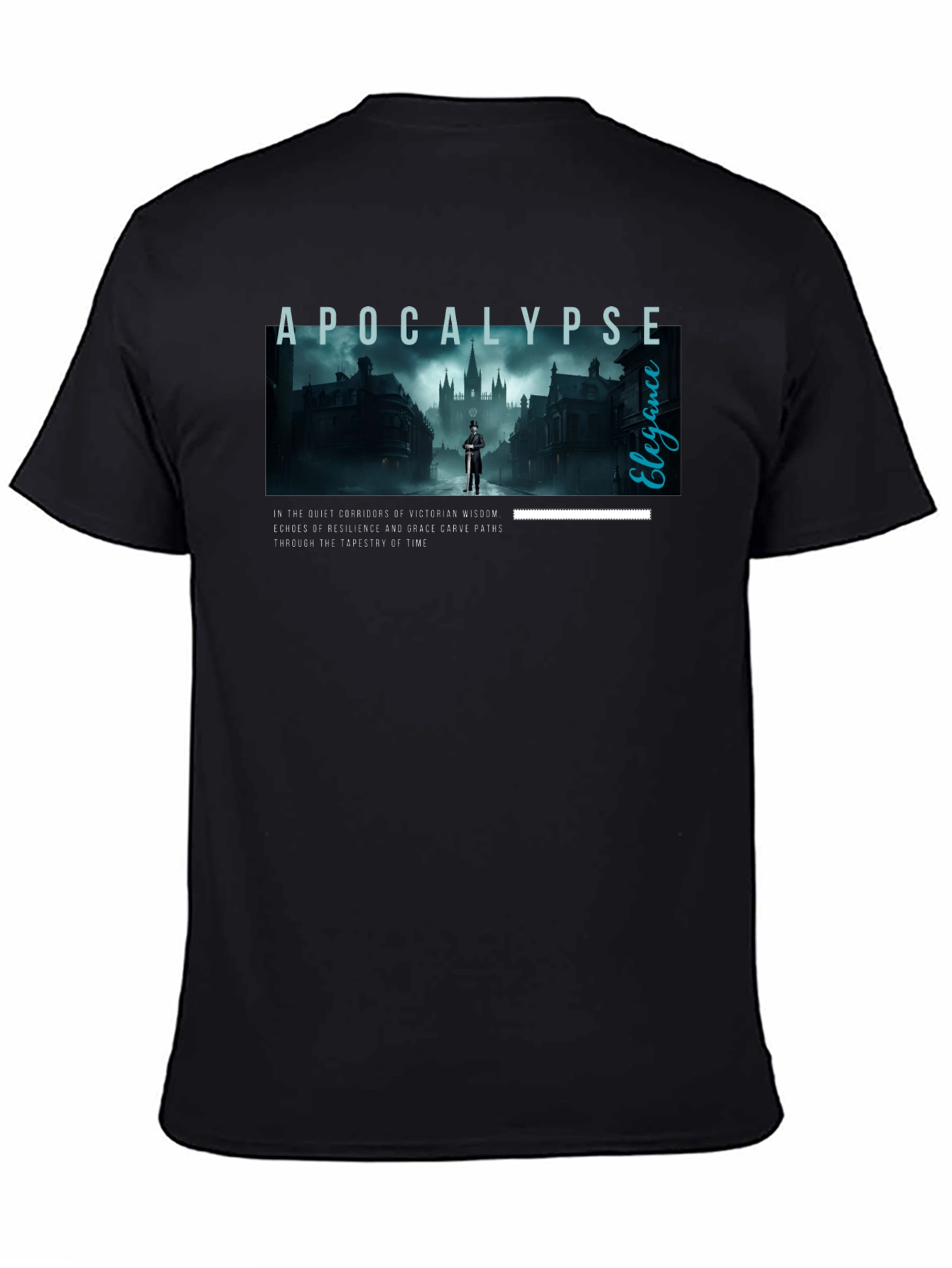 Apocalypse Elegance Graphic Tee - Victorian Style