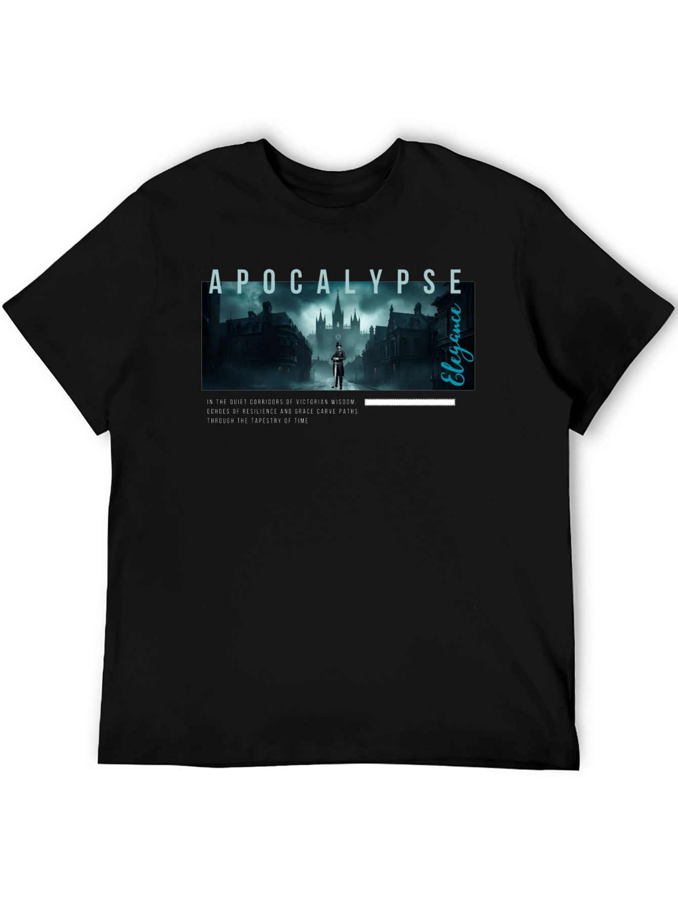 Apocalypse Elegance Graphic Tee - Victorian Style