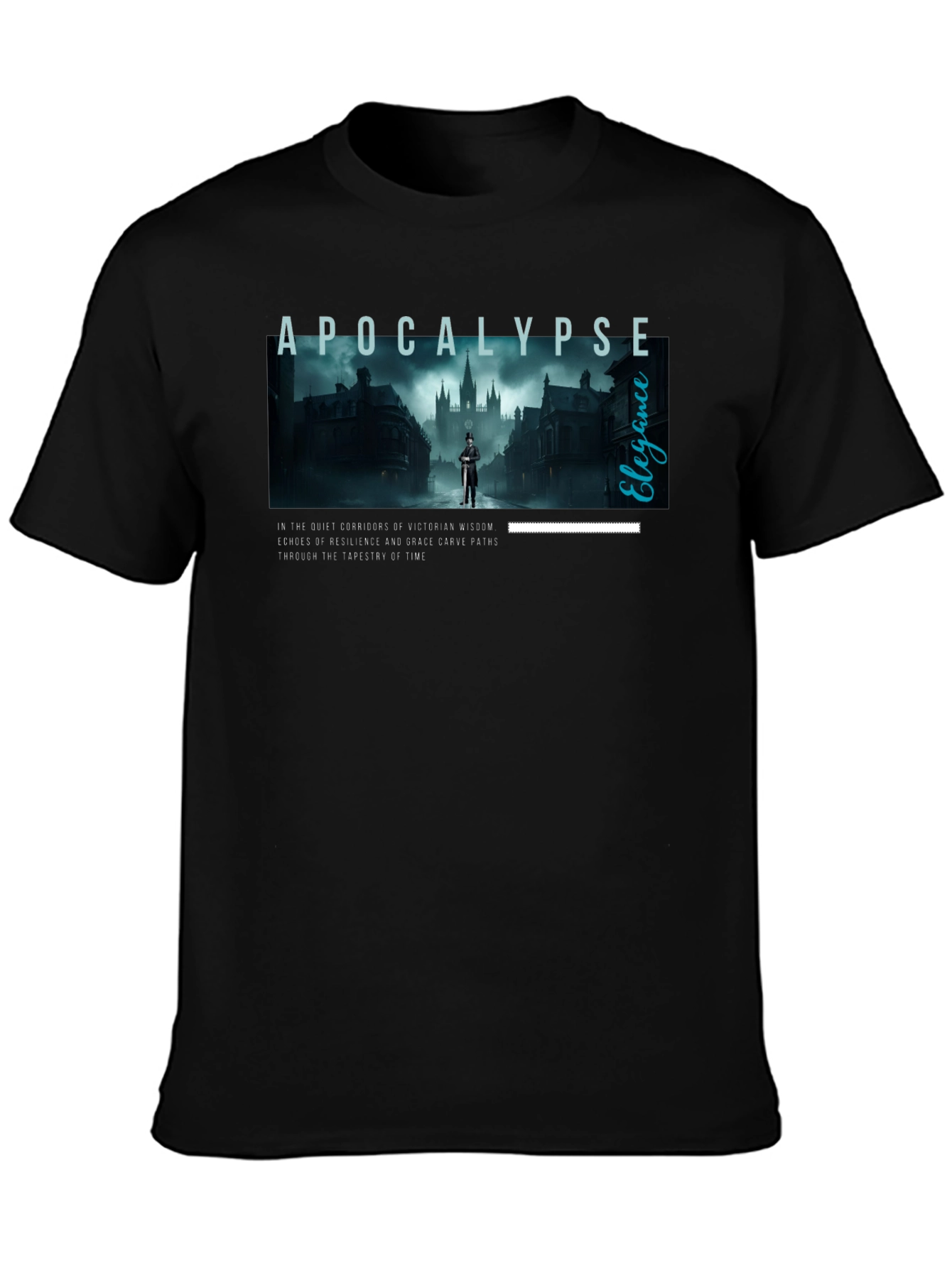 Apocalypse Elegance Graphic Tee - Victorian Style