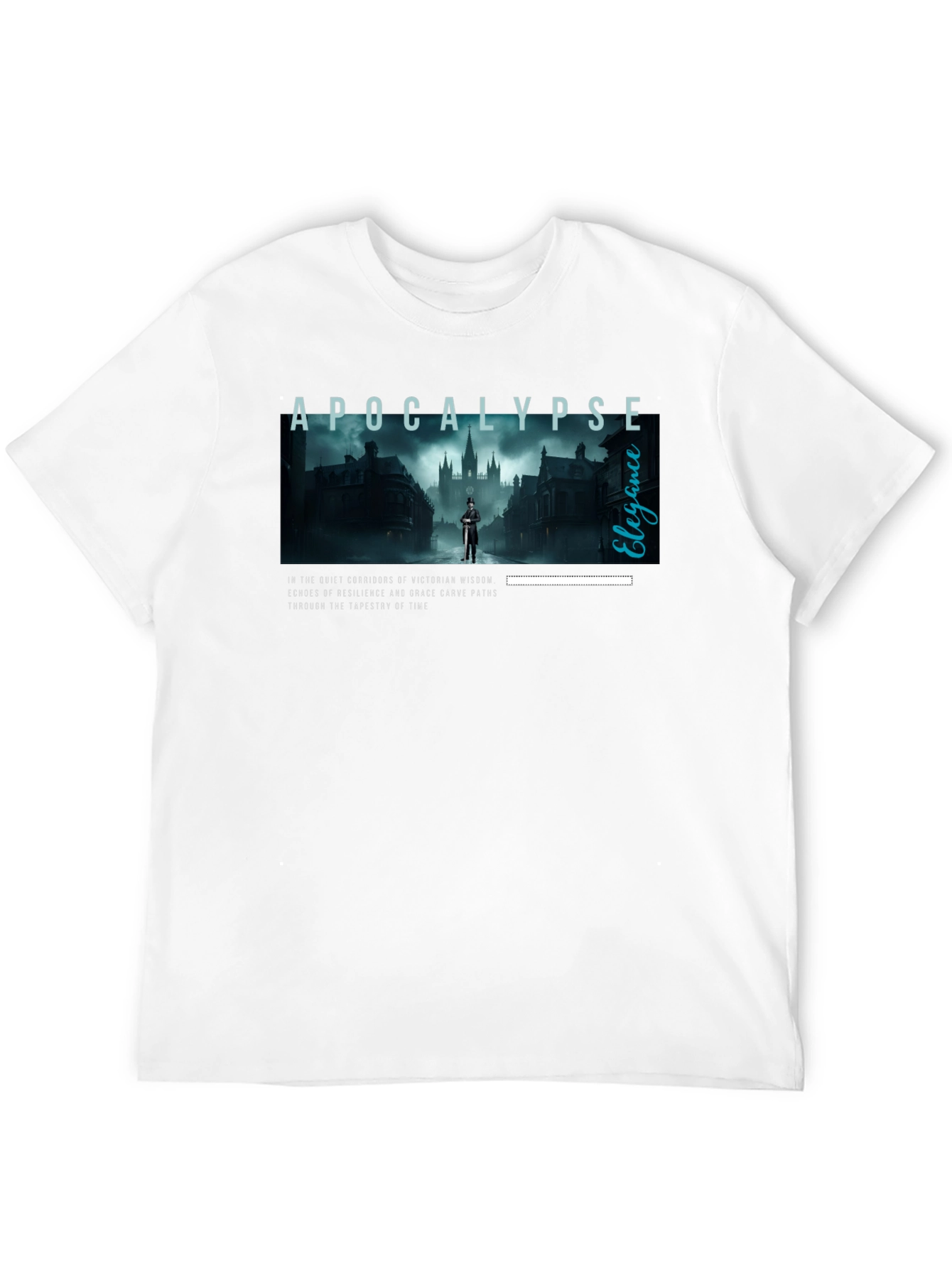 Apocalypse Elegance Graphic Tee - Victorian Style