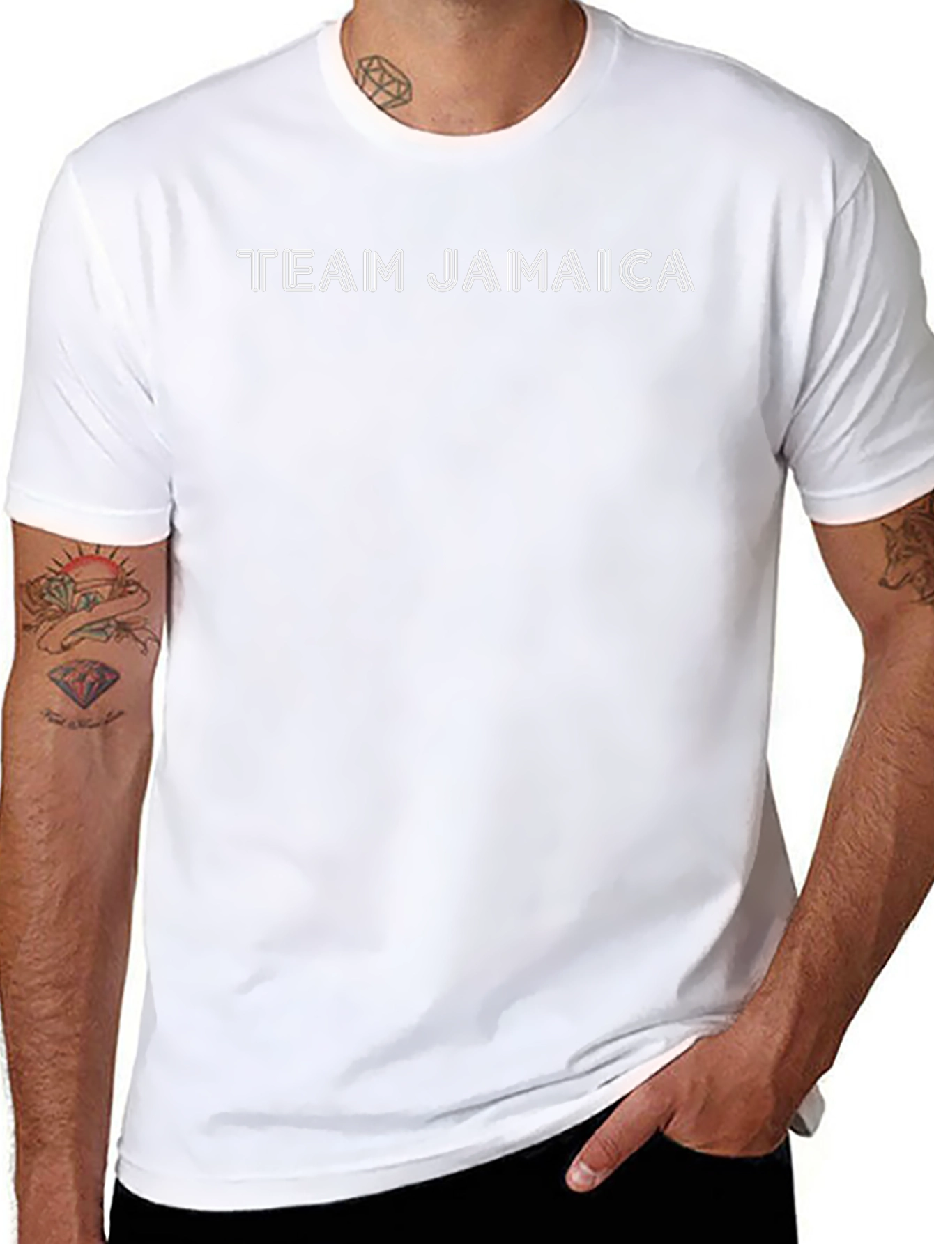 Team Jamaica Black Graphic T-Shirt