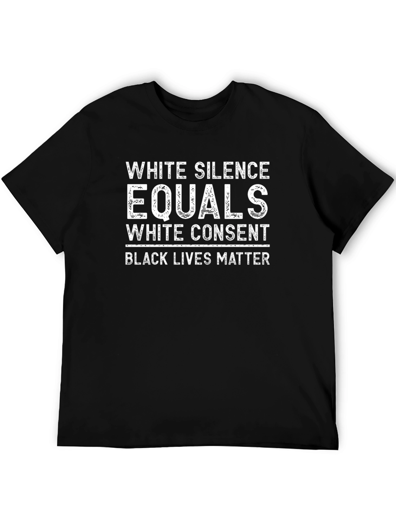 BLM White Silence Equals White Consent Graphic Tee