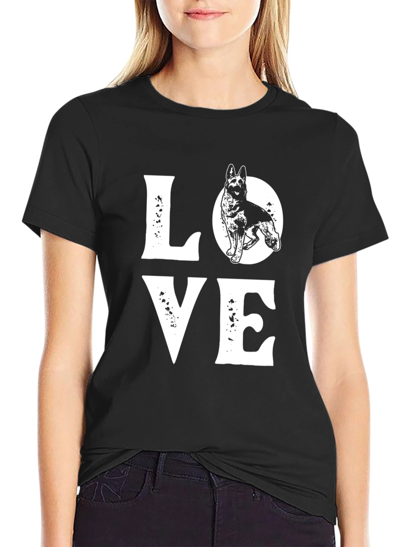 Love German Shepherd Graphic Tee