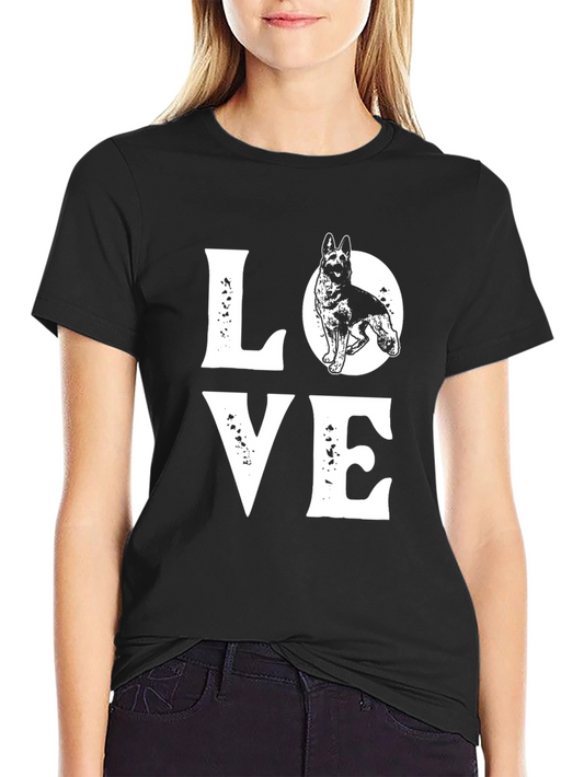Love German Shepherd Graphic Tee