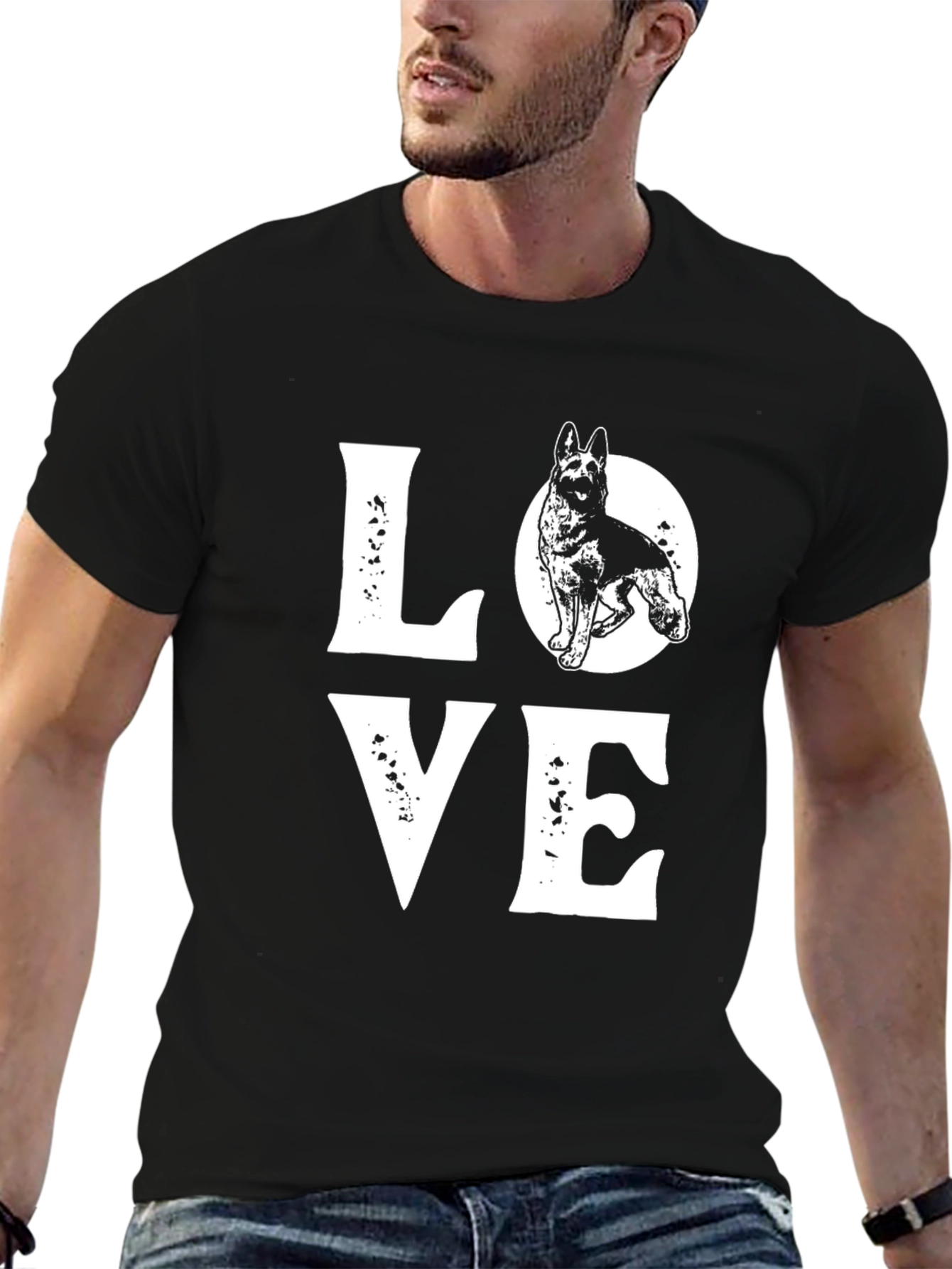 Love German Shepherd Graphic Tee
