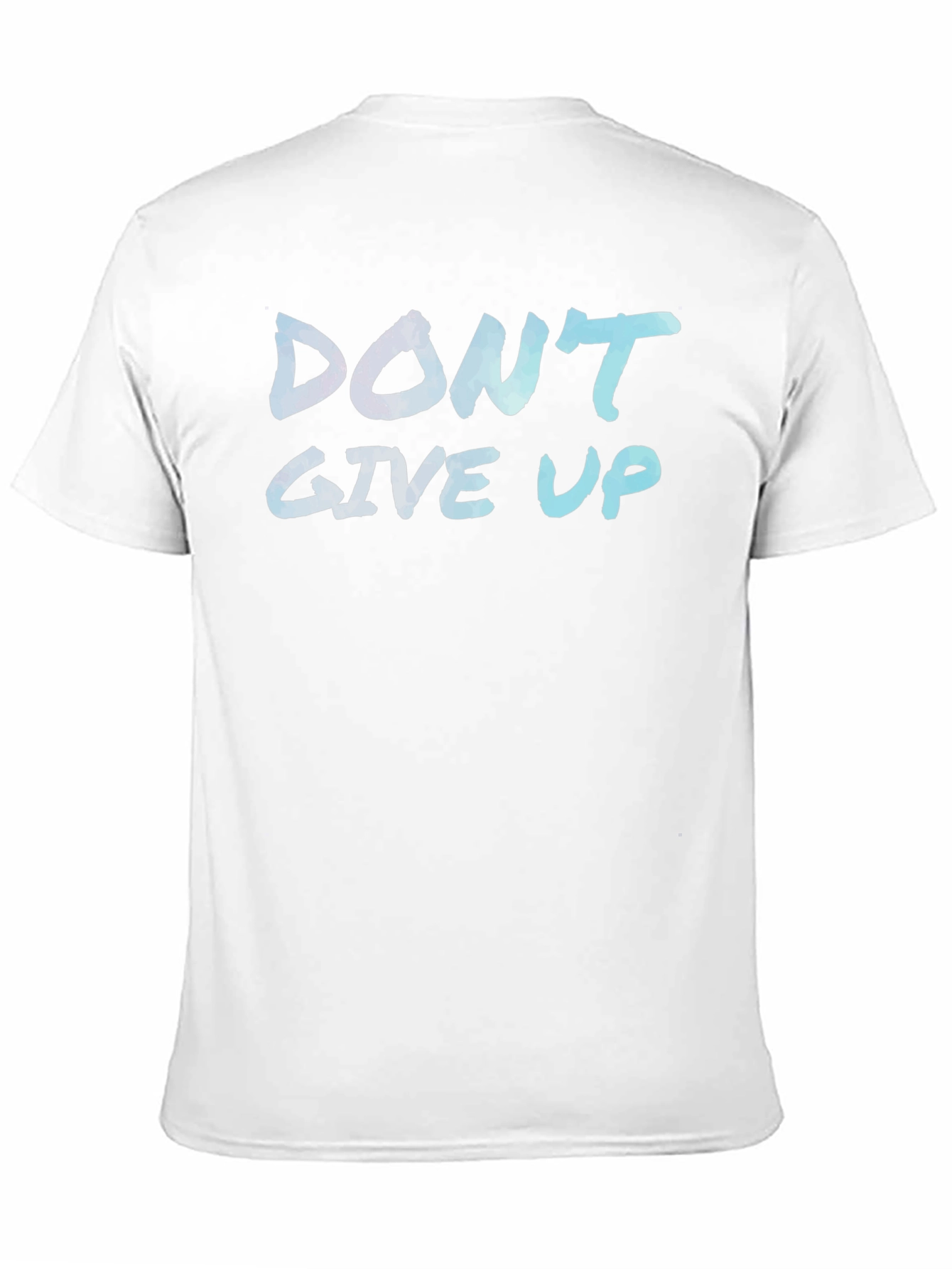 Inspirational Dont Give Up Black Graphic T-Shirt