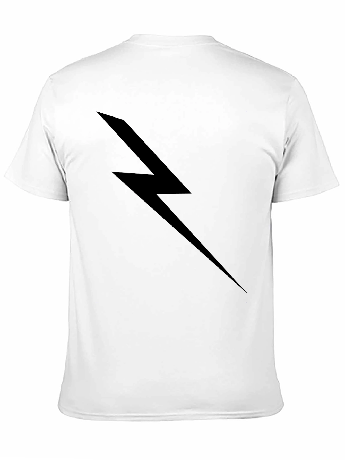 Black Lightning Bolt Graphic T-Shirt