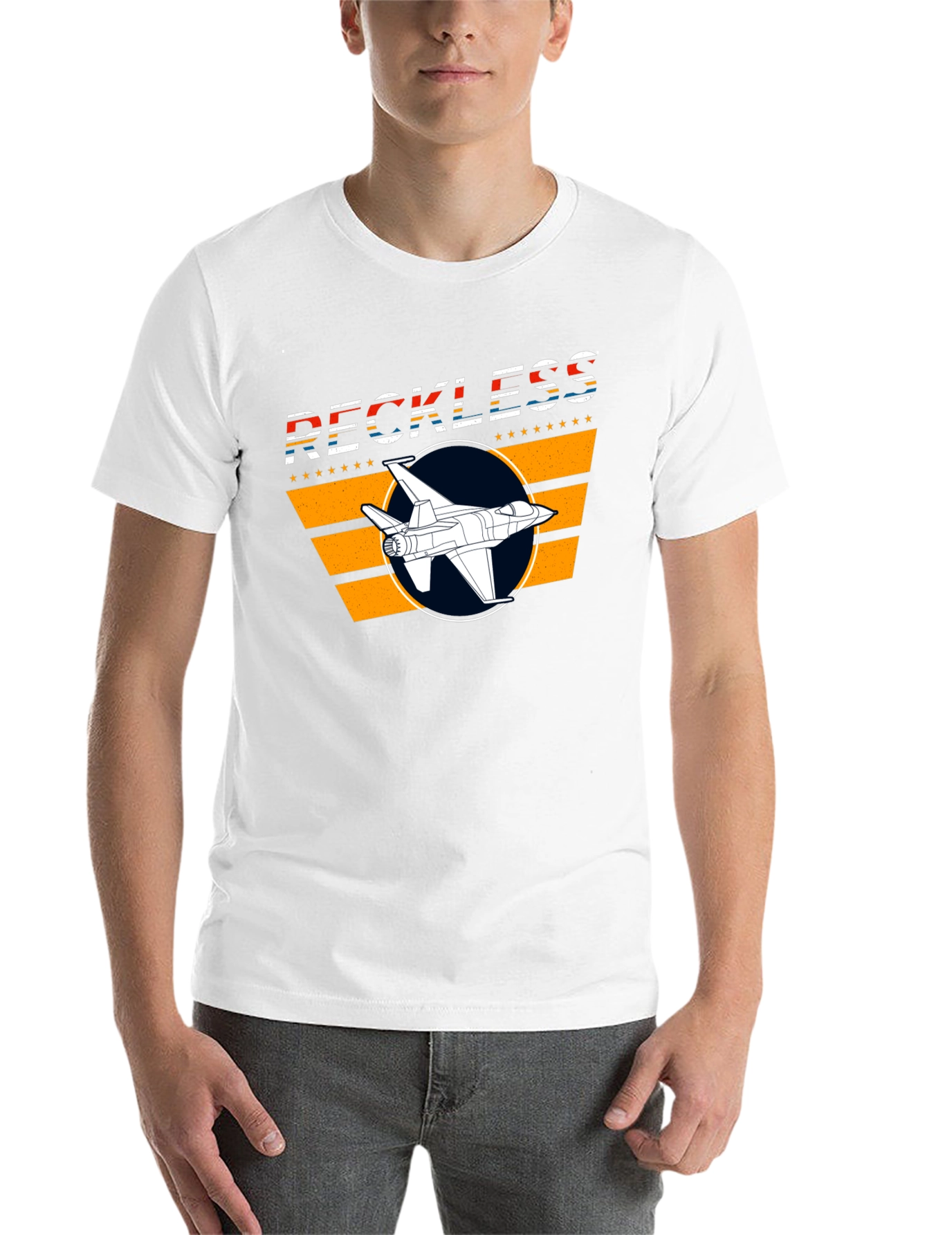 Reckless Jet Black Graphic T-Shirt