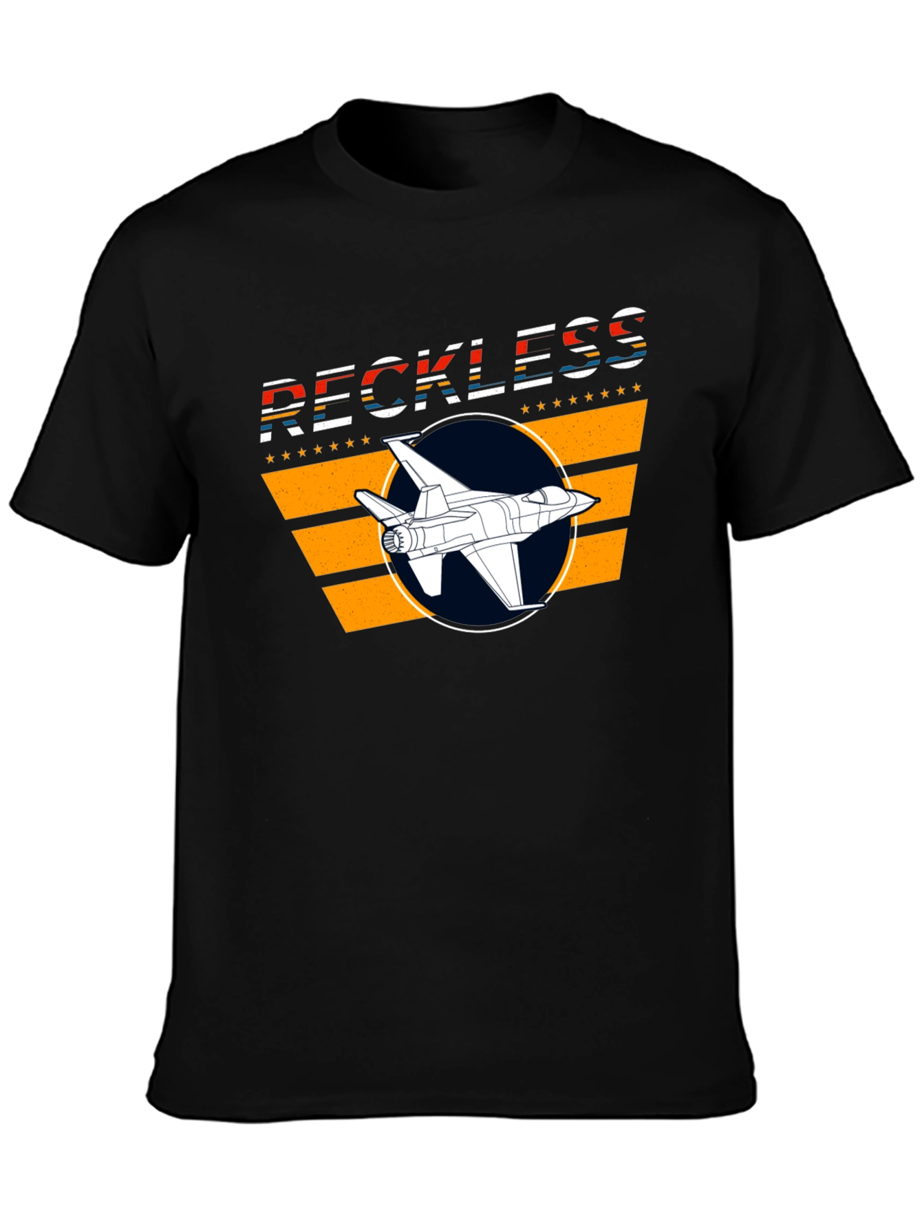 Reckless Jet Black Graphic T-Shirt