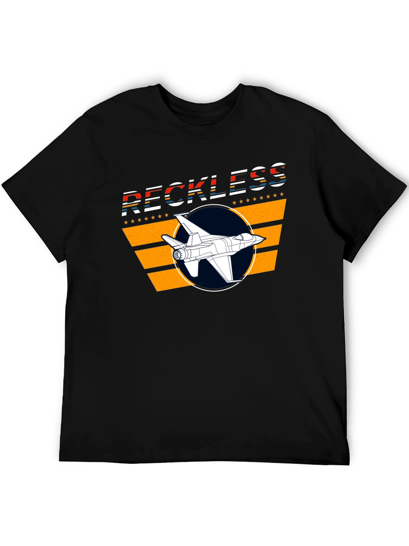 Reckless Jet Black Graphic T-Shirt