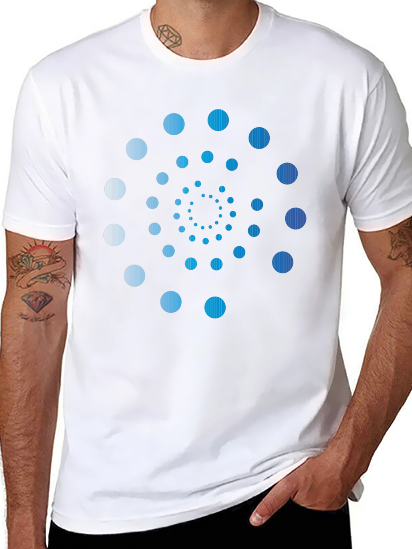Spiral Dot Pattern Tee
