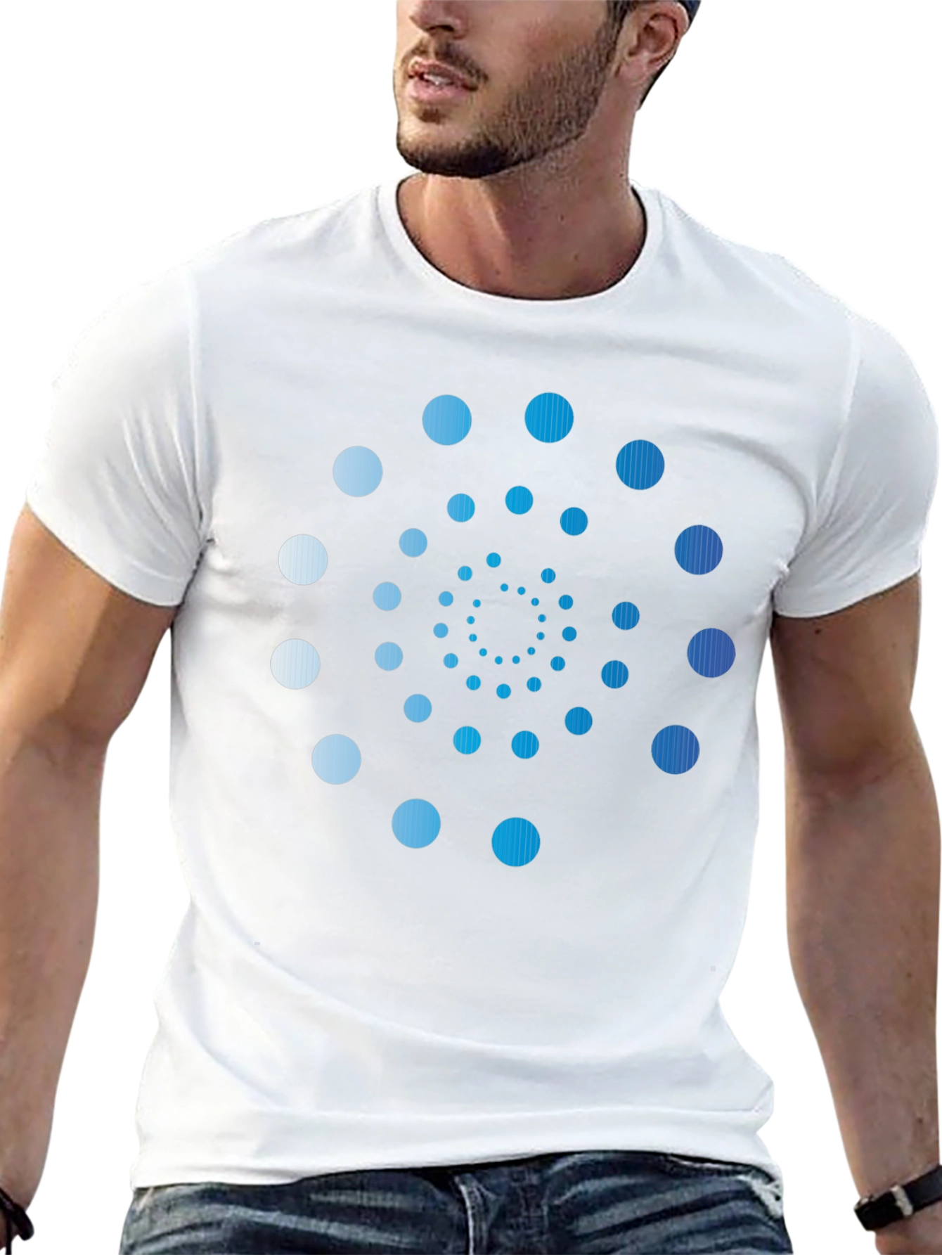 Spiral Dot Pattern Tee