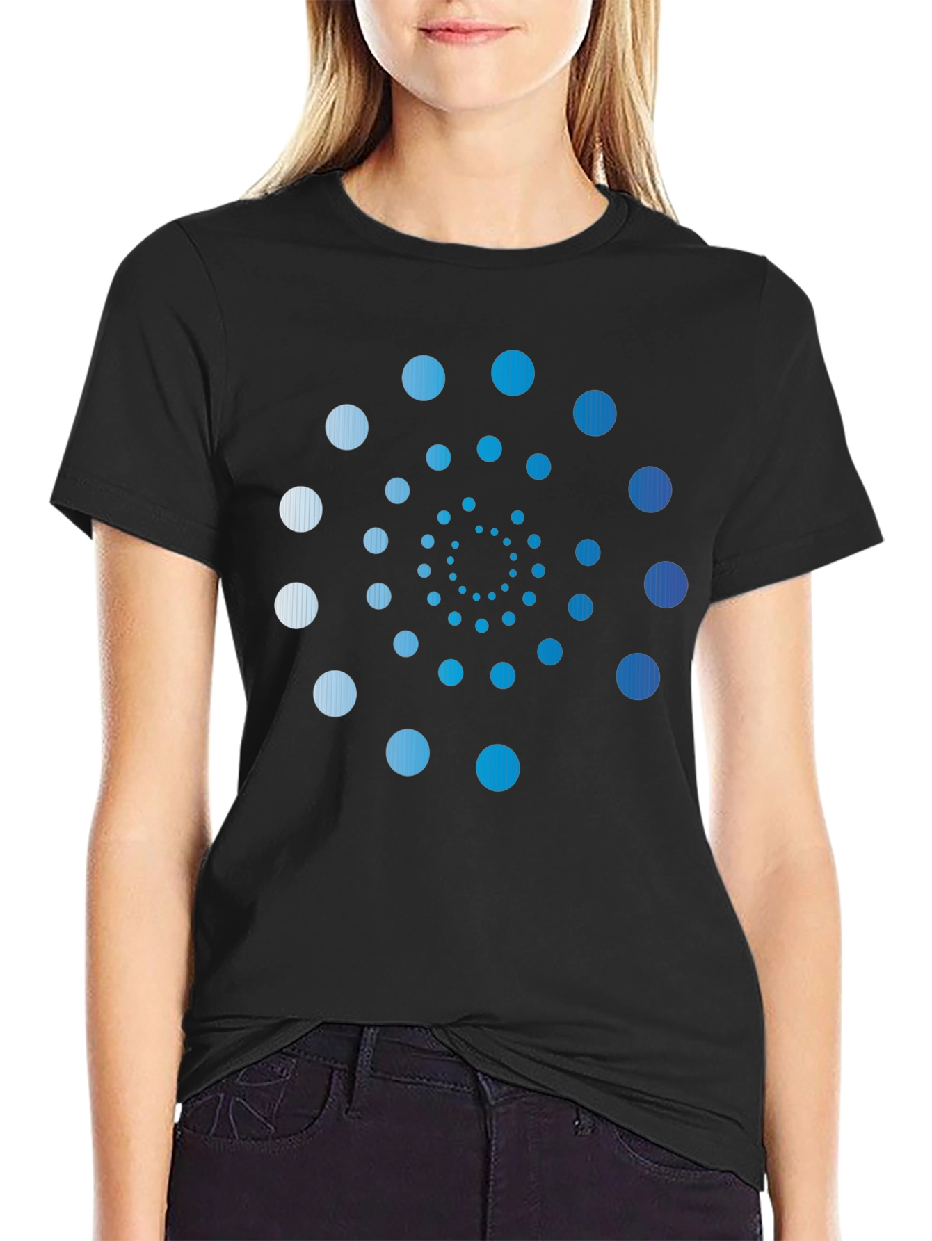 Spiral Dot Pattern Tee