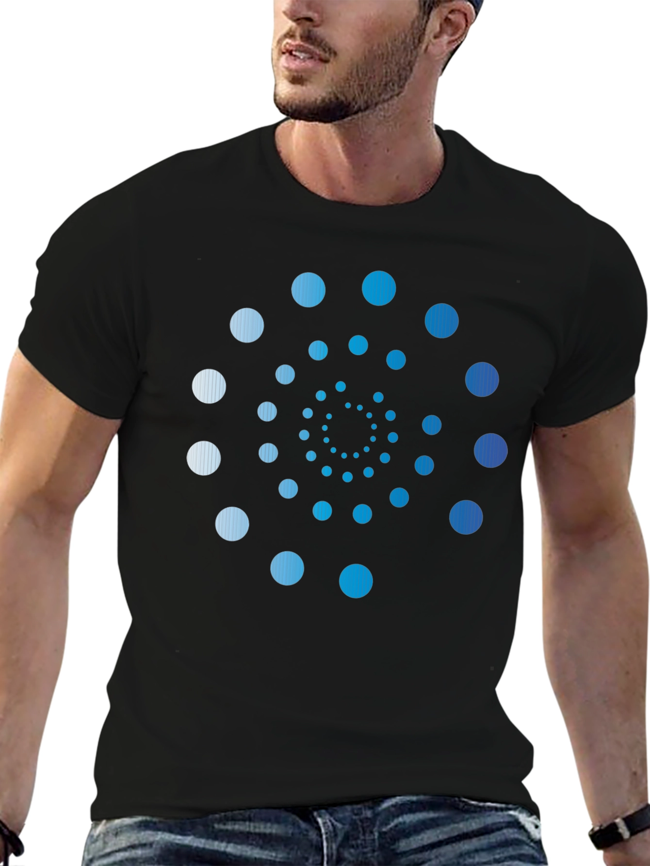 Spiral Dot Pattern Tee
