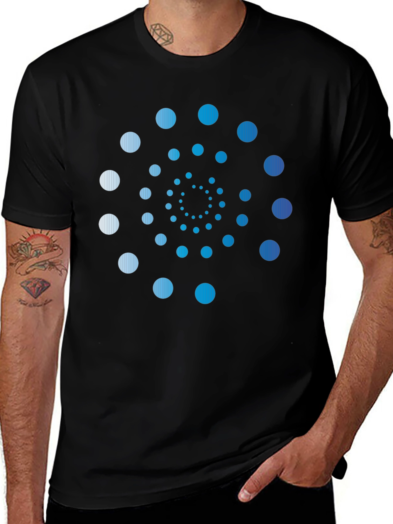Spiral Dot Pattern Tee