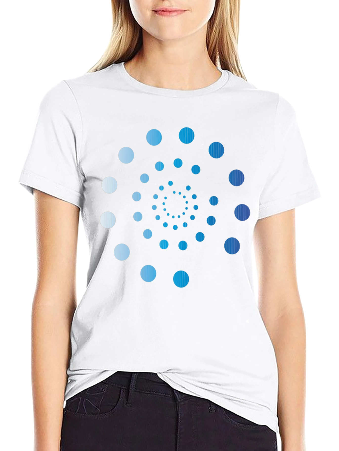 Spiral Dot Pattern Tee