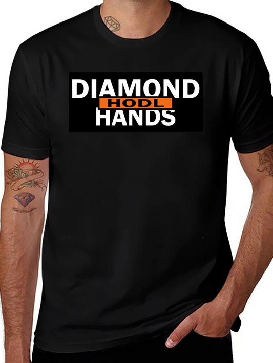 Diamond HODL Hands Black T-Shirt