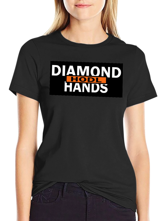 Diamond HODL Hands Black T-Shirt