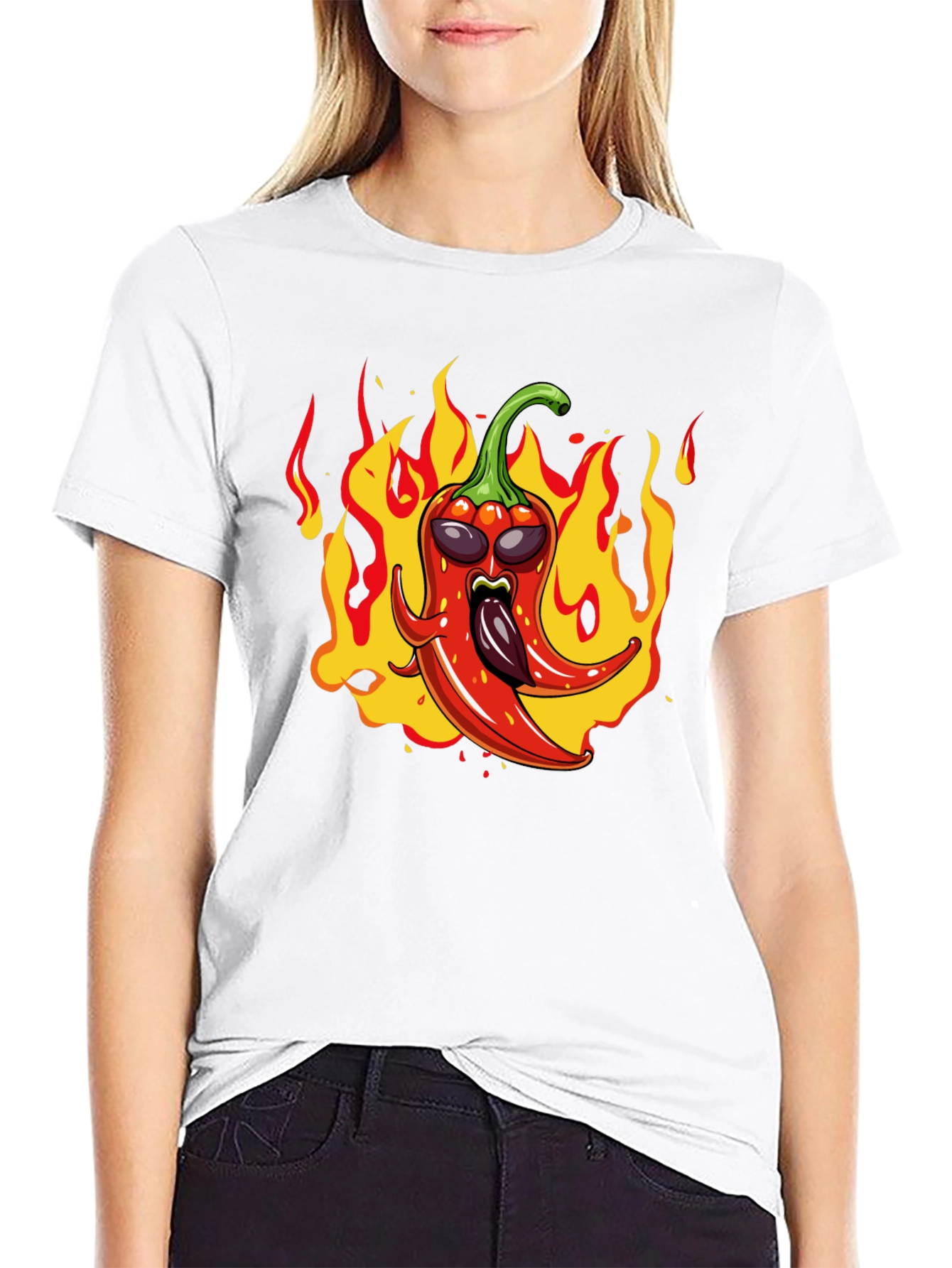Spicy Pepper Graphic Tee - Hot Sauce Lover Shirt