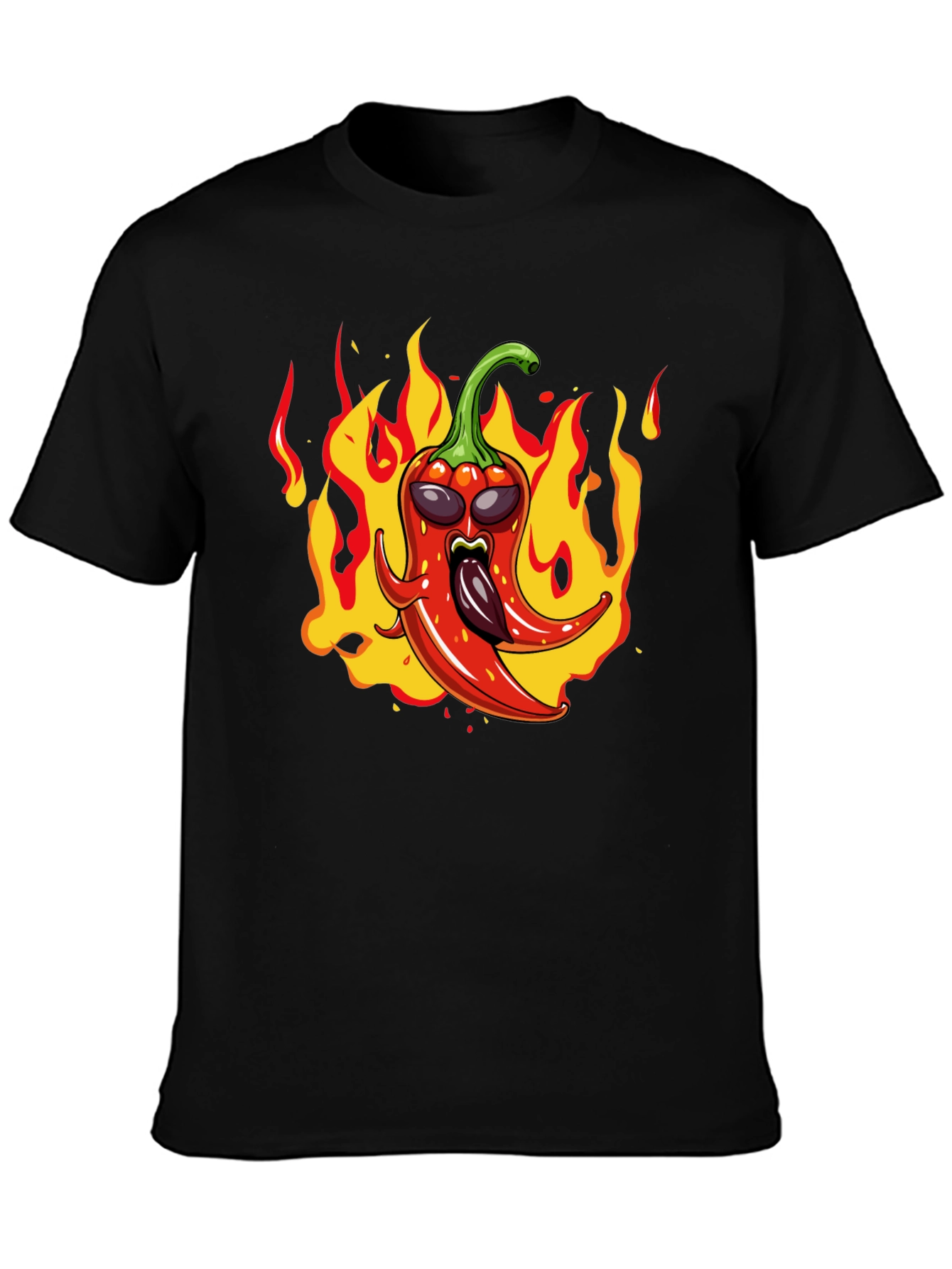 Spicy Pepper Graphic Tee - Hot Sauce Lover Shirt