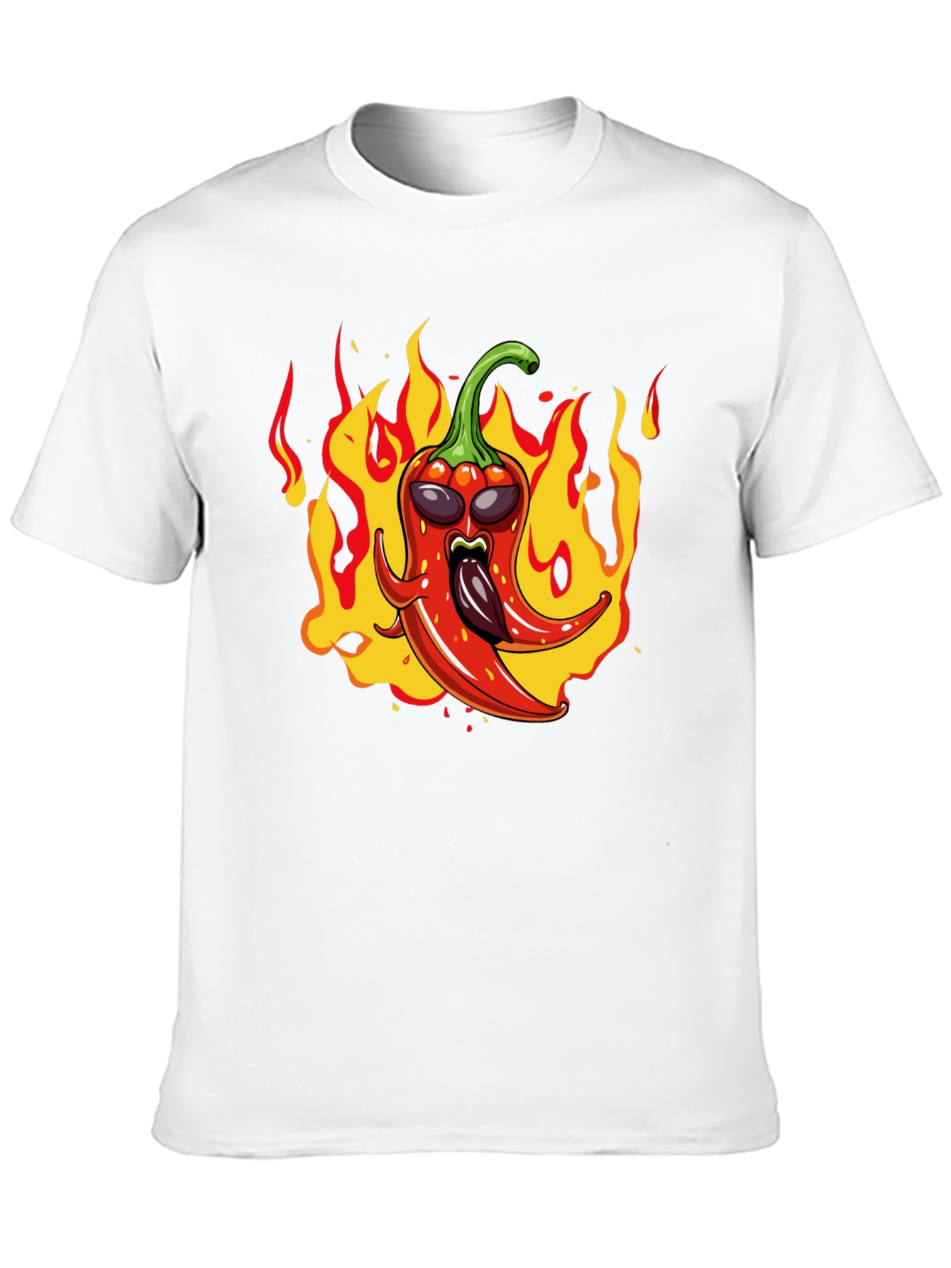 Spicy Pepper Graphic Tee - Hot Sauce Lover Shirt