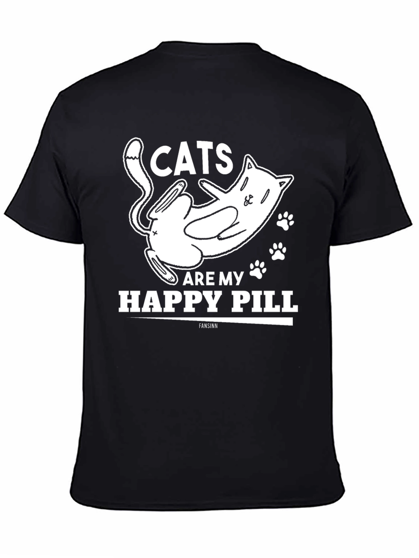 Cats Are My Happy Pill Graphic Tee