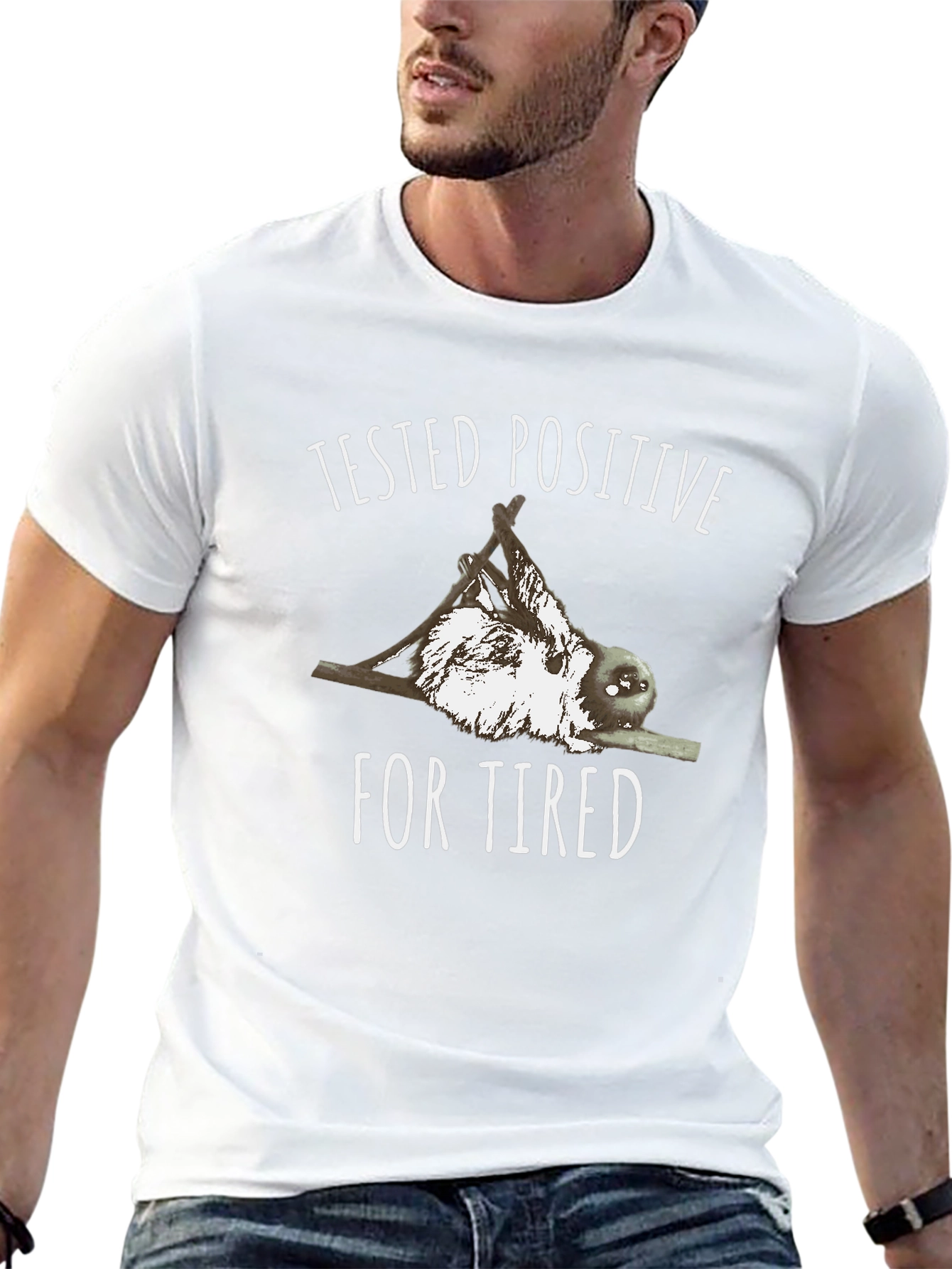 Tired Sloth Graphic T-Shirt - Unisex Comfort